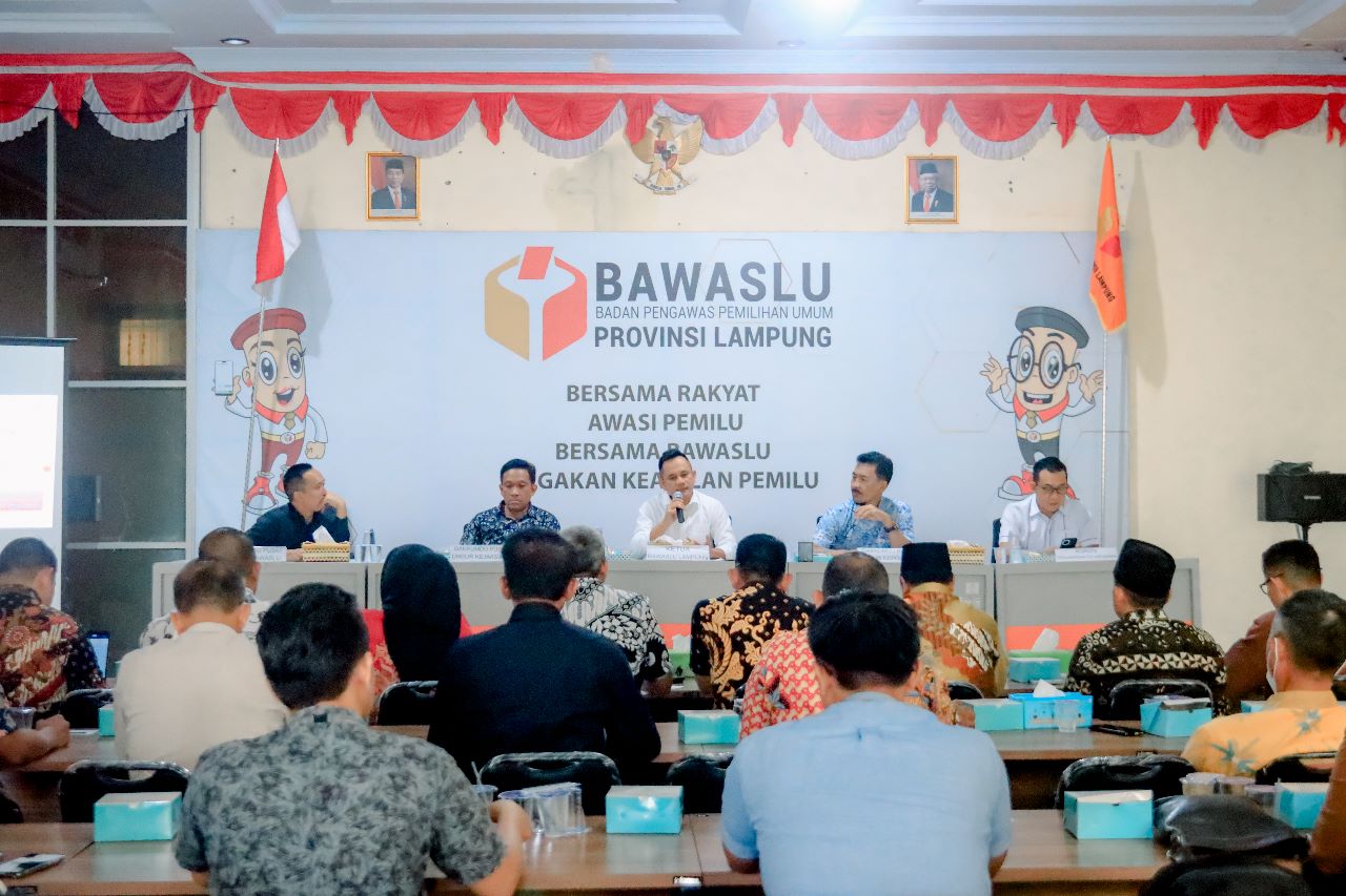 Gakkumdu RI Kunjungi Bawaslu Lampung, Lakukan Pembinaan Menghadapi Pemilu 2024