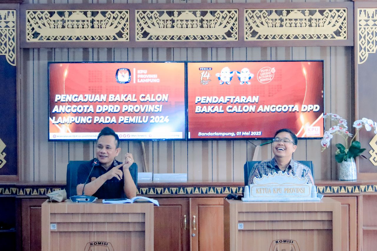 PENDAFTARAN BACALON DPD DAN DPRD DIBUKA, BAWASLU LAMPUNG AWASI KETAT PENDAFATARAN