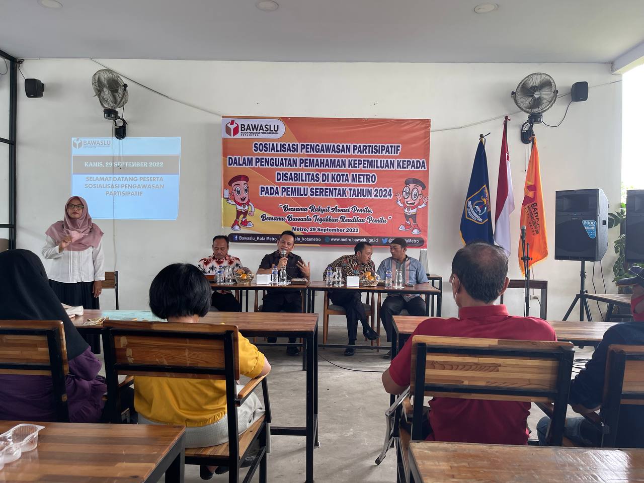 Ketua Bawaslu Lampung Hadiri Sosialisasi Pengawasan di Metro