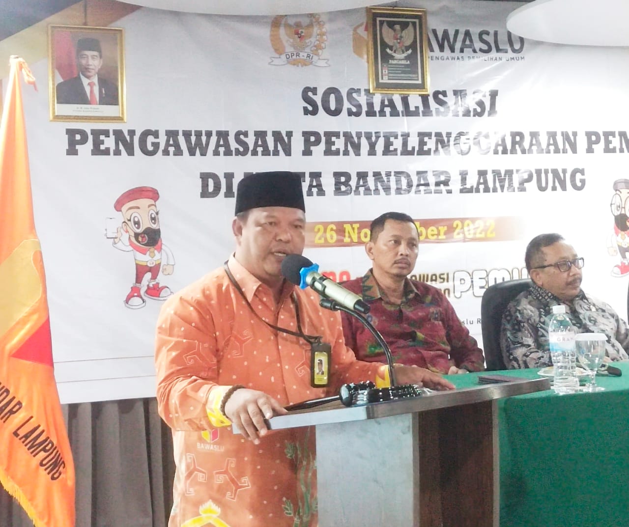 Bawaslu Lampung Buka Acara Sosialisasi Pengawasan