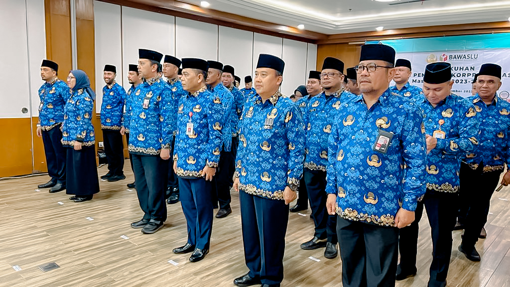 Widodo Wuryanto Dikukuhkan Sebagai Ketua Korpri Bawaslu Lampung