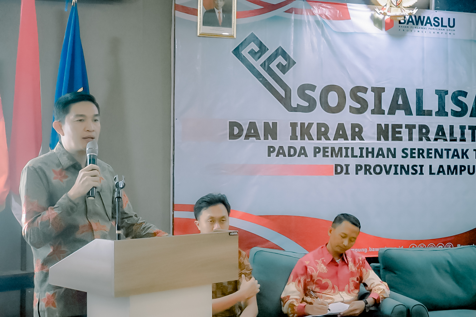 Bawaslu Provinsi Lampung Gelar Sosialisasi Ikrar Netralitas Lurah Se-Kota Metro Untuk Hadapi Pilkada 2024