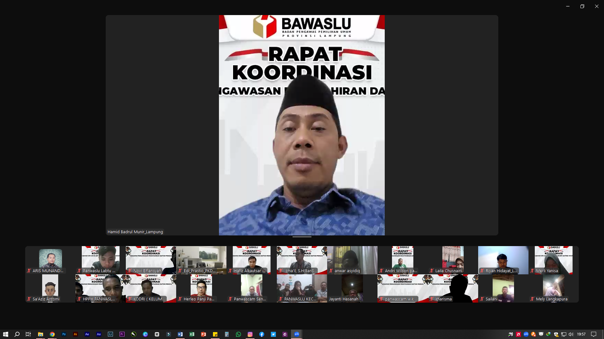 Bawaslu Lampung Gelar Rapat Koordinasi, Siap Awasi Pemutakhiran Data Pemilih 2024