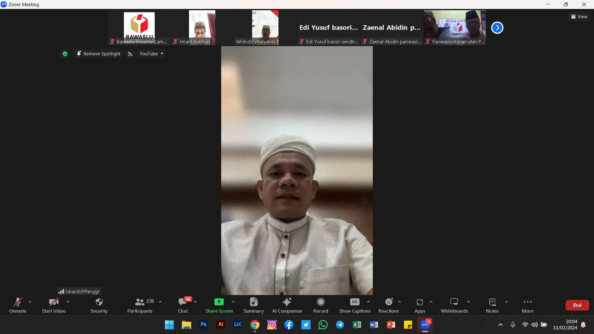 Demi Kelancaran Tugas, Bawaslu Lampung Gelar Doa Bersama