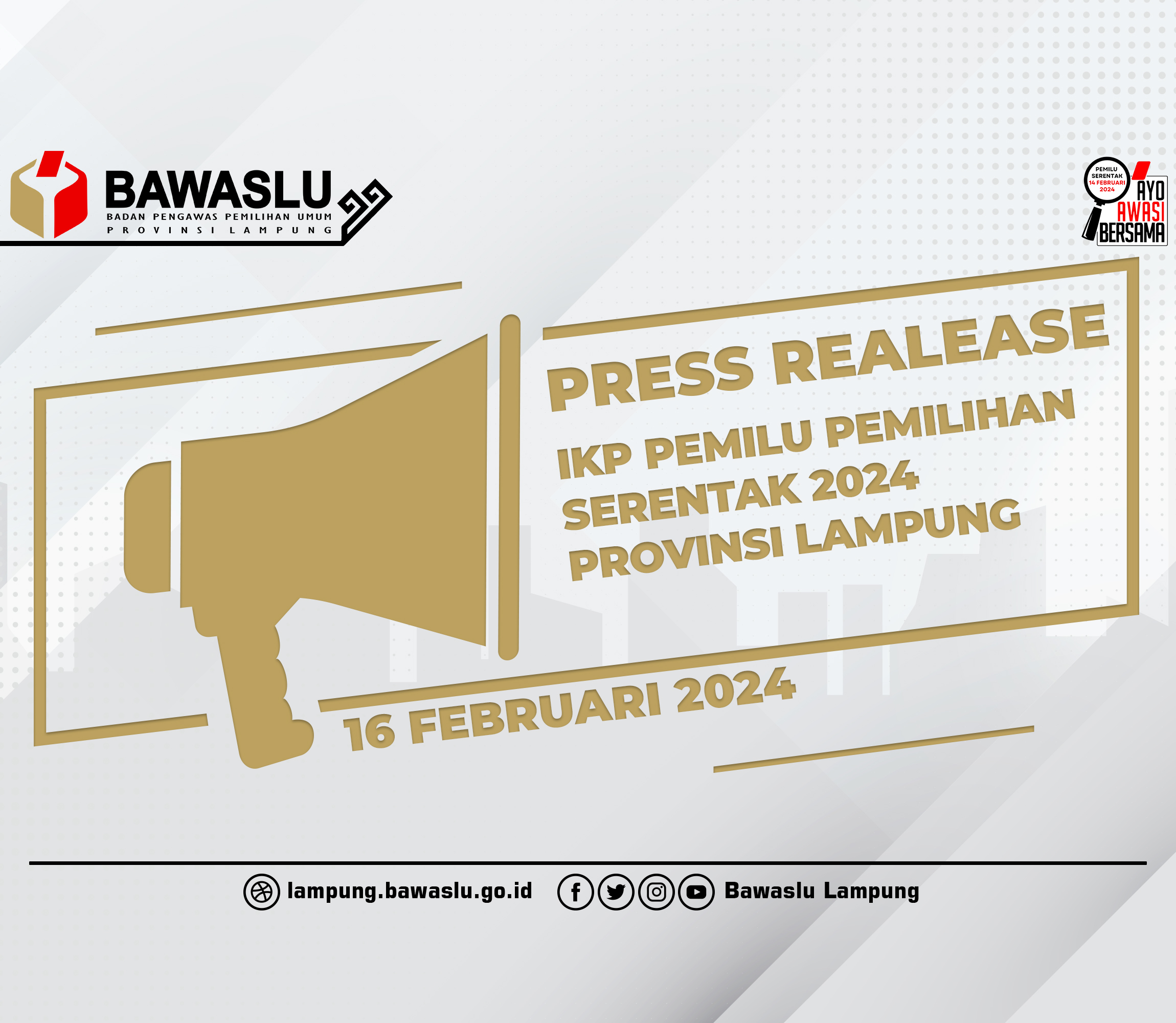 Press Release IKP Pemilu Pemilihan Serentak 2024 Provinsi Lampung