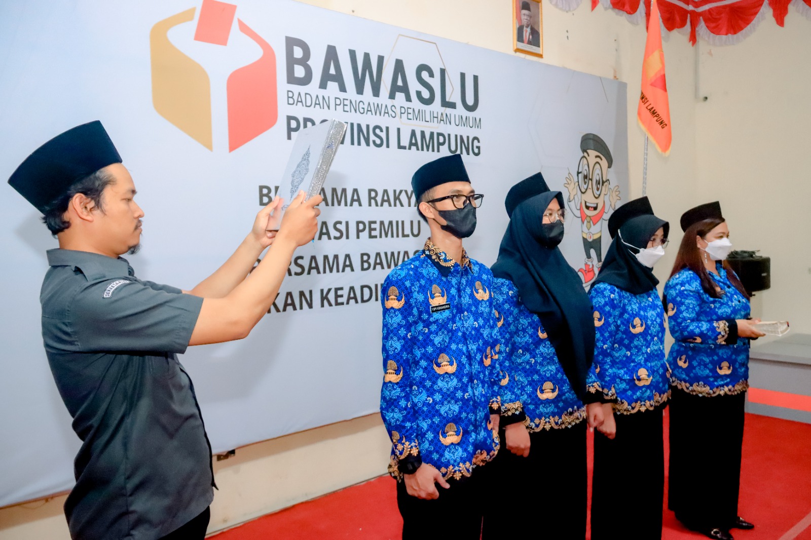 4 Pegawai ASN Bawaslu Lampung Dilantik Sebagai Pejabat Fungsional