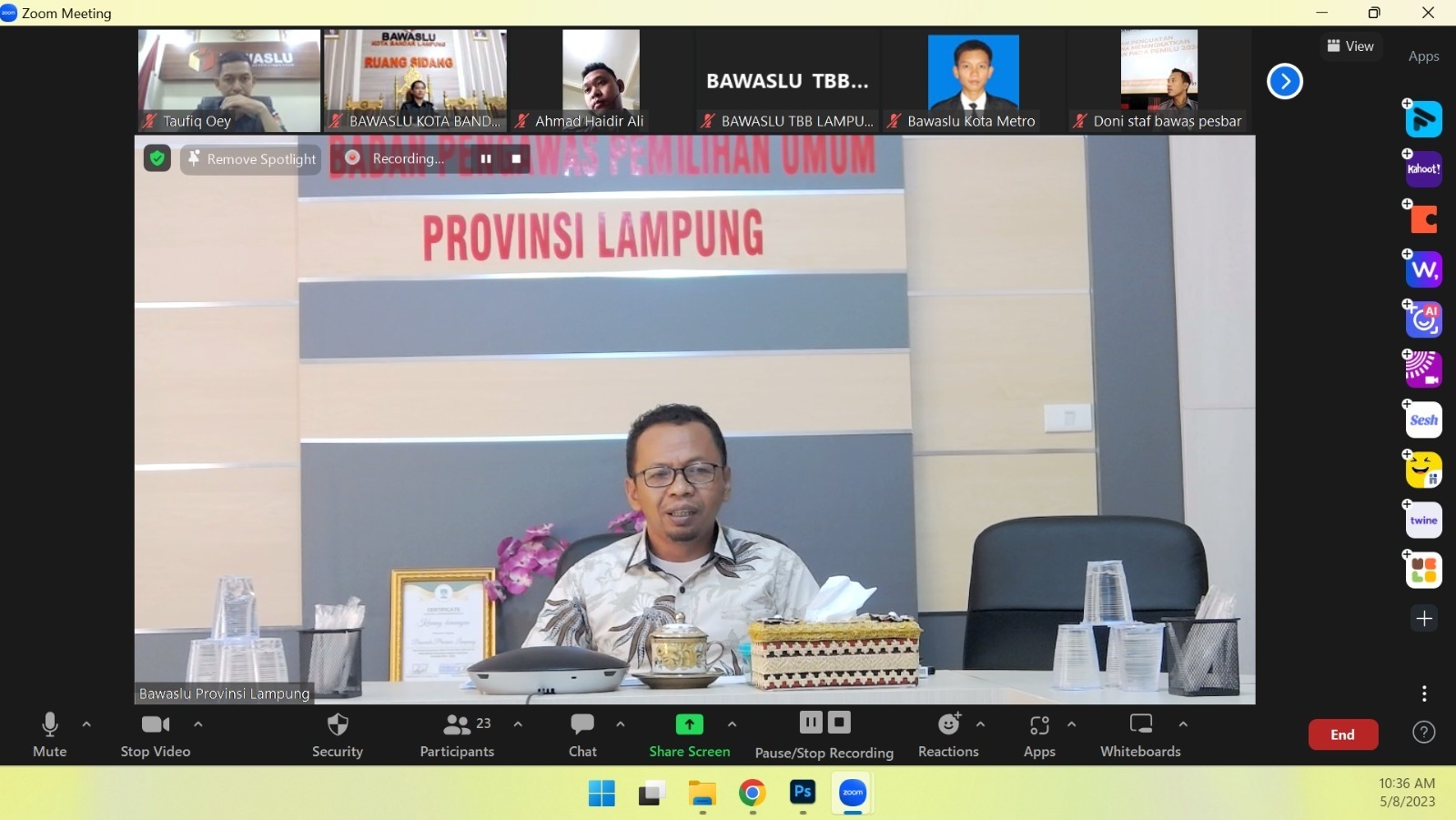 BAWASLU LAMPUNG GELAR SOSIALISASI KIP