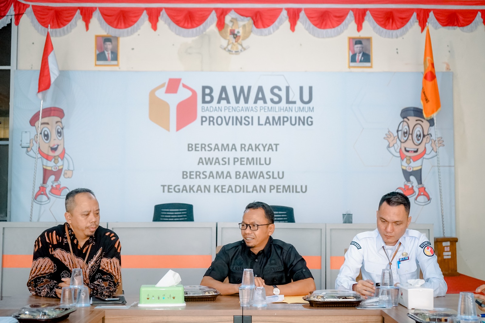 BAWASLU LAMPUNG SAMBUT KEDATANGAN BPKP DALAM RANGKA PENGAWASAN AKUNTABILITAS PENGAMANAN PILKADA 2024