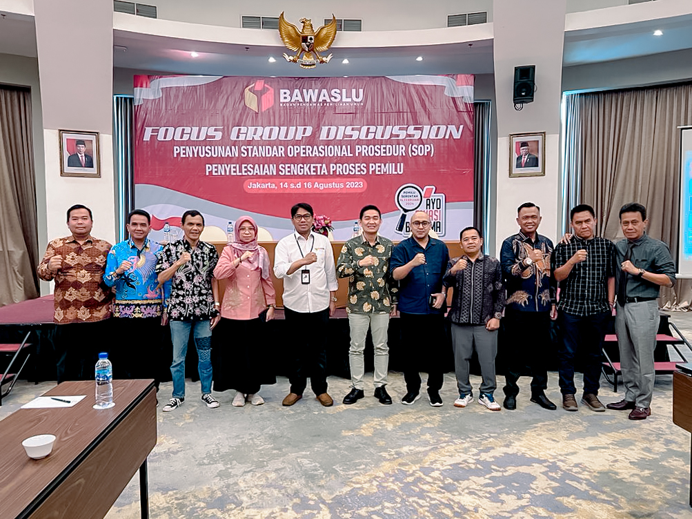 Bawaslu Susun SOP Penyelesaian Sengketa Proses Pemilu