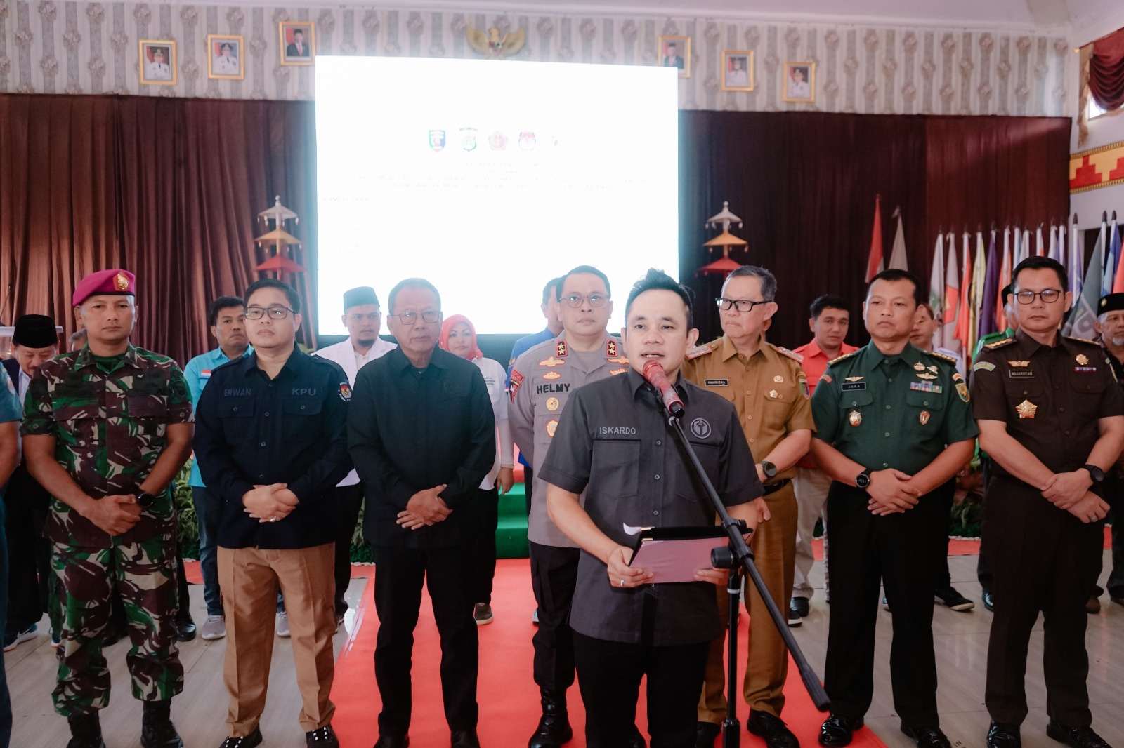 Kirab Pemilu 2024 Di Kota Metro, Iskardo Pimpin Deklarasi Pemilu Damai