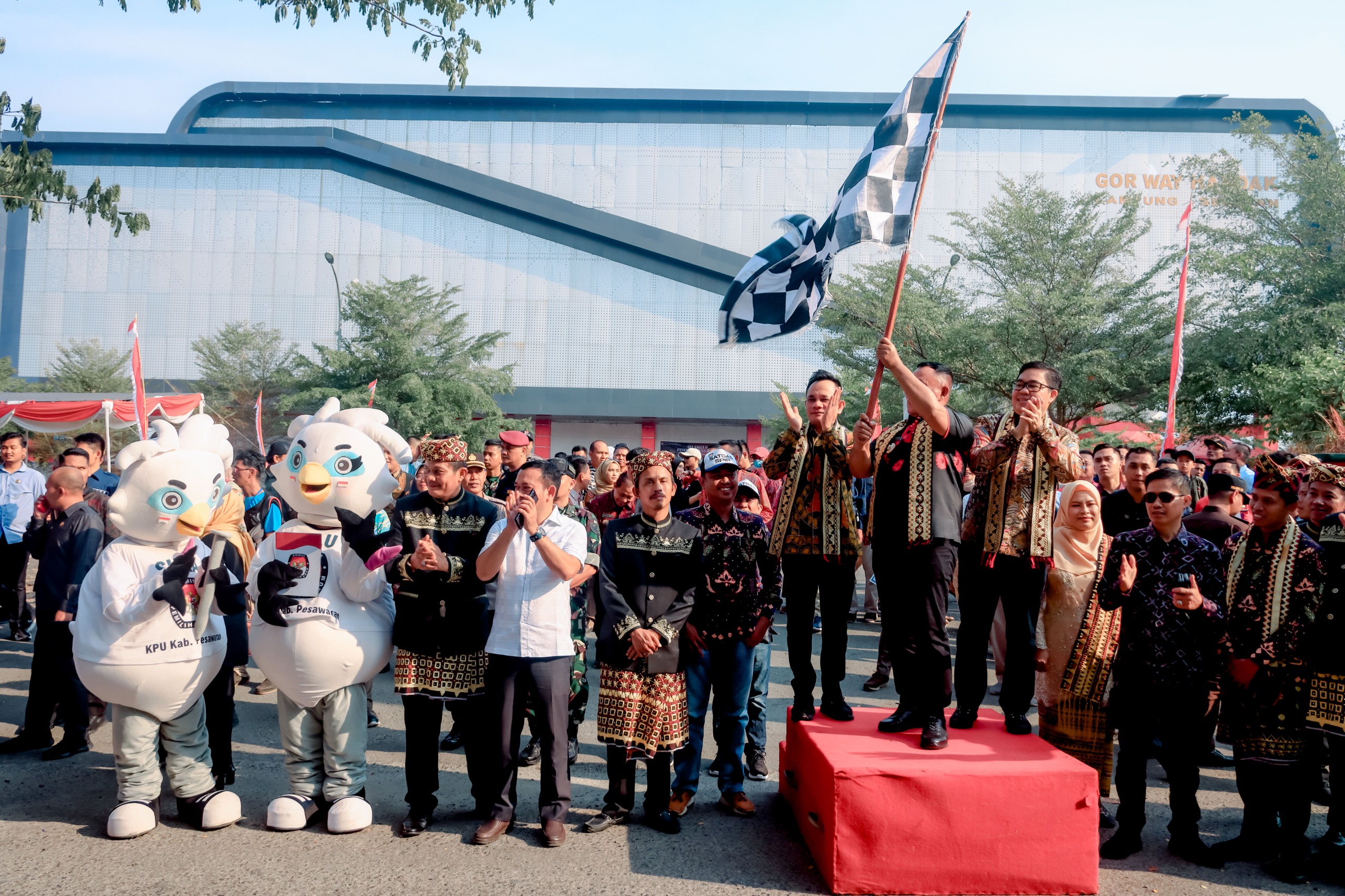 Titik Akhir Kirab Pemilu Di Lampung, Iskardo: Meningkatkan Rasa Tanggungjawab Bersama Untuk Sukseskan Pemilu