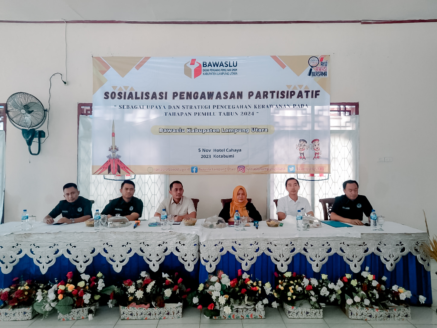 Sosialisasi Pengawasan Partisipatif, Upaya Bawaslu Lampung Menyusun Strategi Kerawanan Pada Tahapan Pemilu 2024