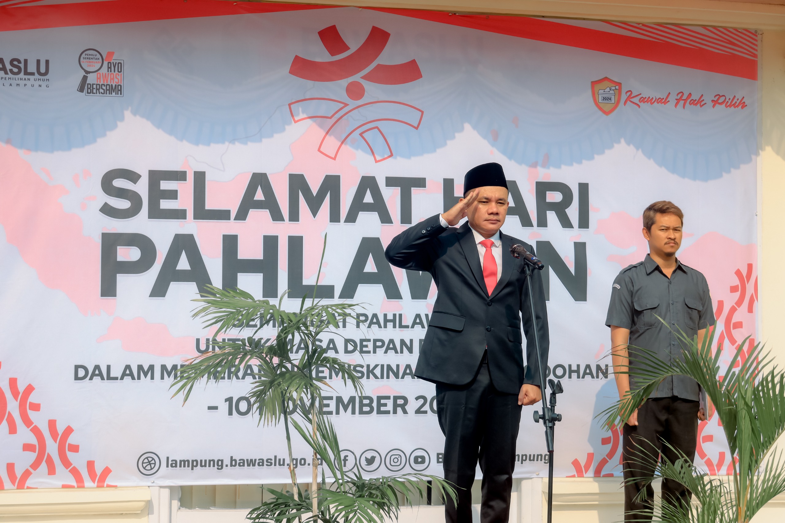 Bawaslu Lampung Ajak Jajaran Pengawas Pemilu Renungi Momentum Peringatan Hari Pahlawan