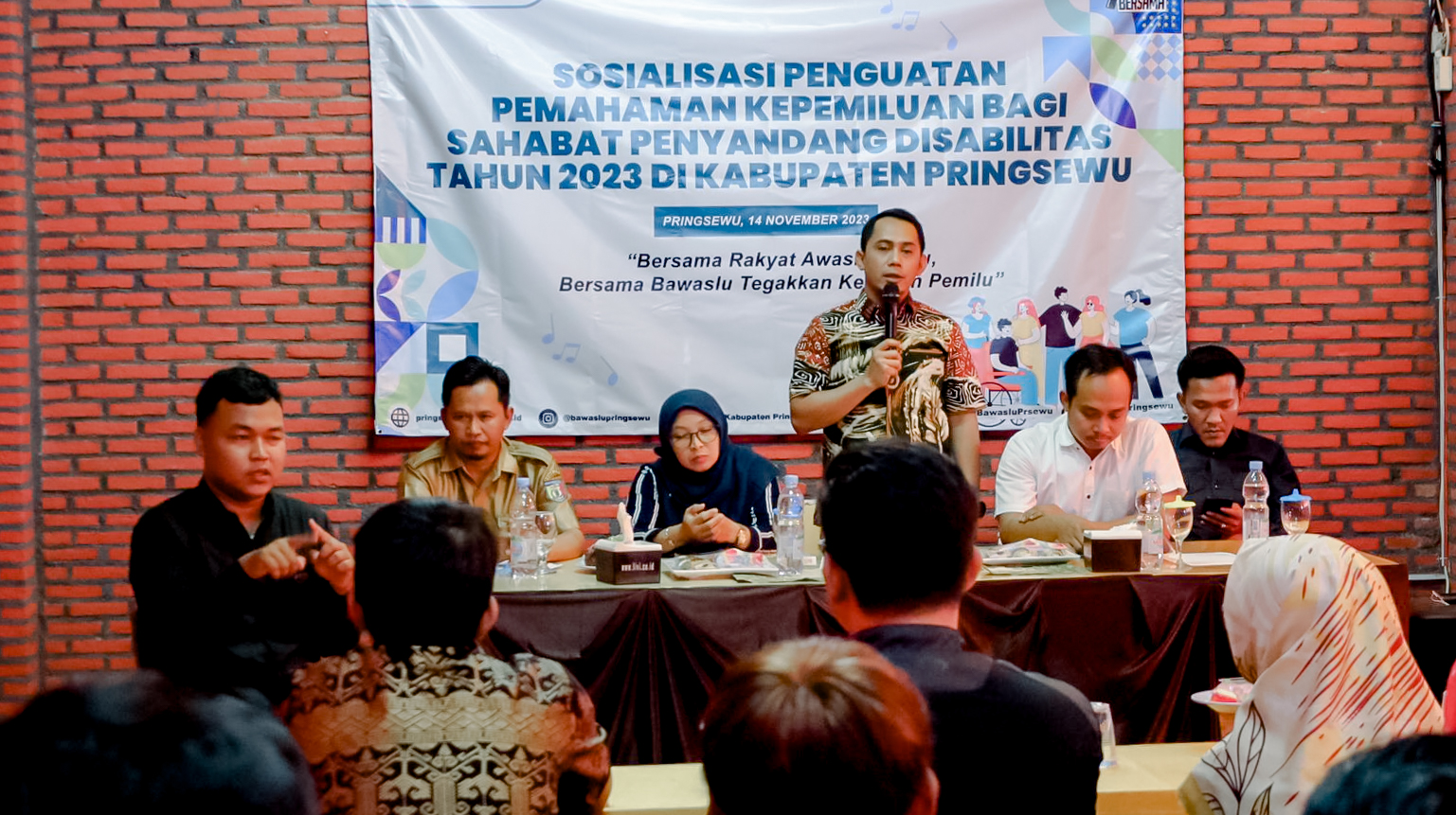 Bawaslu Lampung Tingkatkan Peran Penyandang Disabilitas Dalam Pengawasan Pemilu Tahun 2024