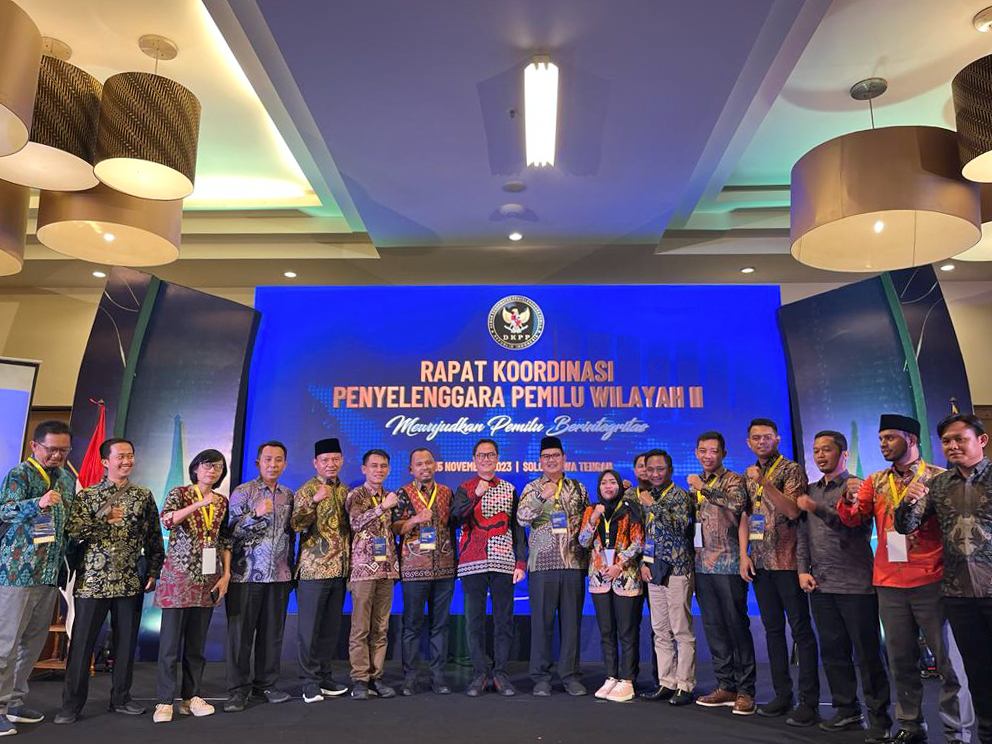 Samakan Visi Untuk Minimalisir Aduan Penyelenggara Pemilu 2024, Bawaslu Lampung Ikuti Rakor Penyelenggara Pemilu