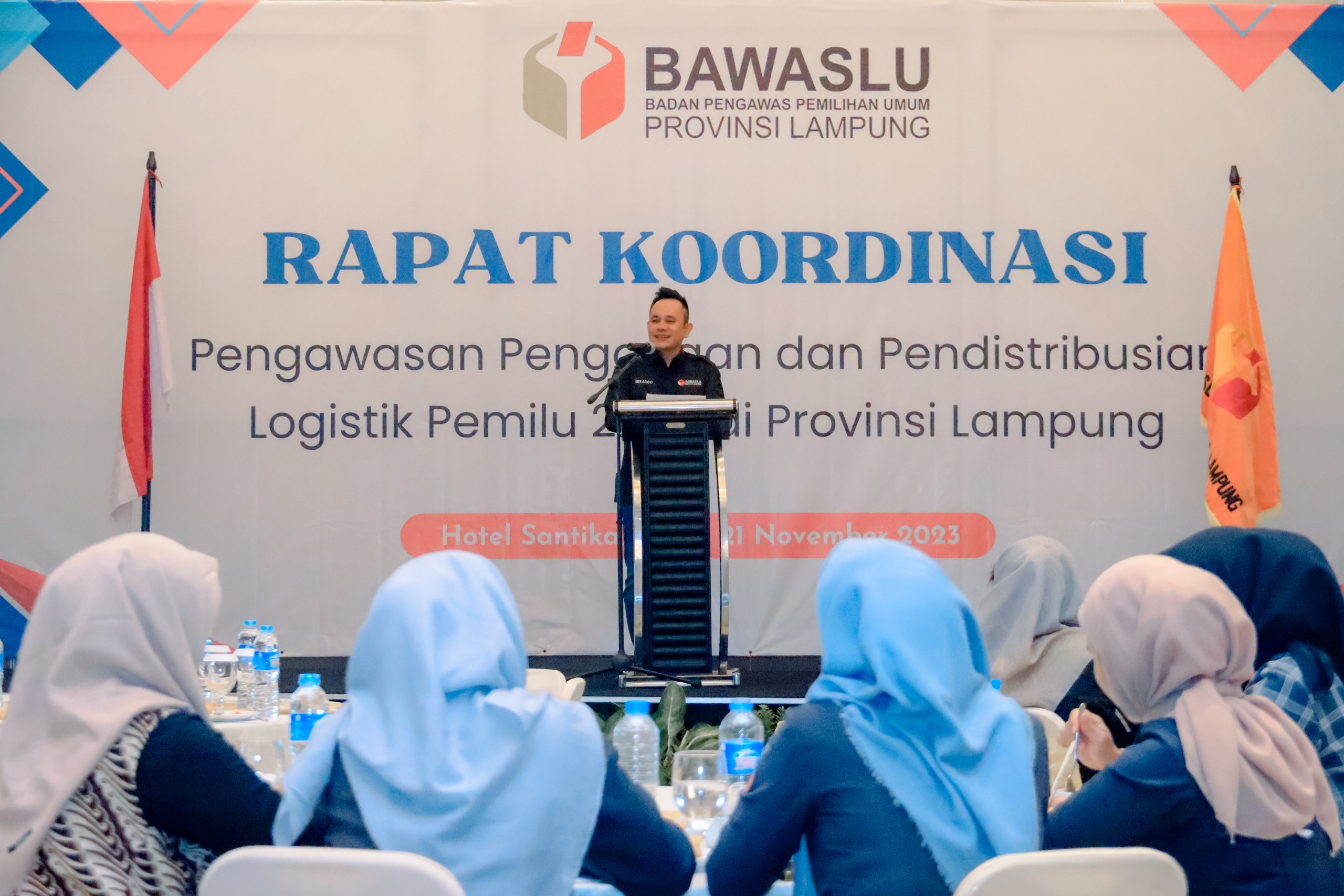Bawaslu Lampung Perkuat Pengawasan Logistik Agar Tertib, Tertata, Tersedia Dan Terdistribusi Dengan Baik