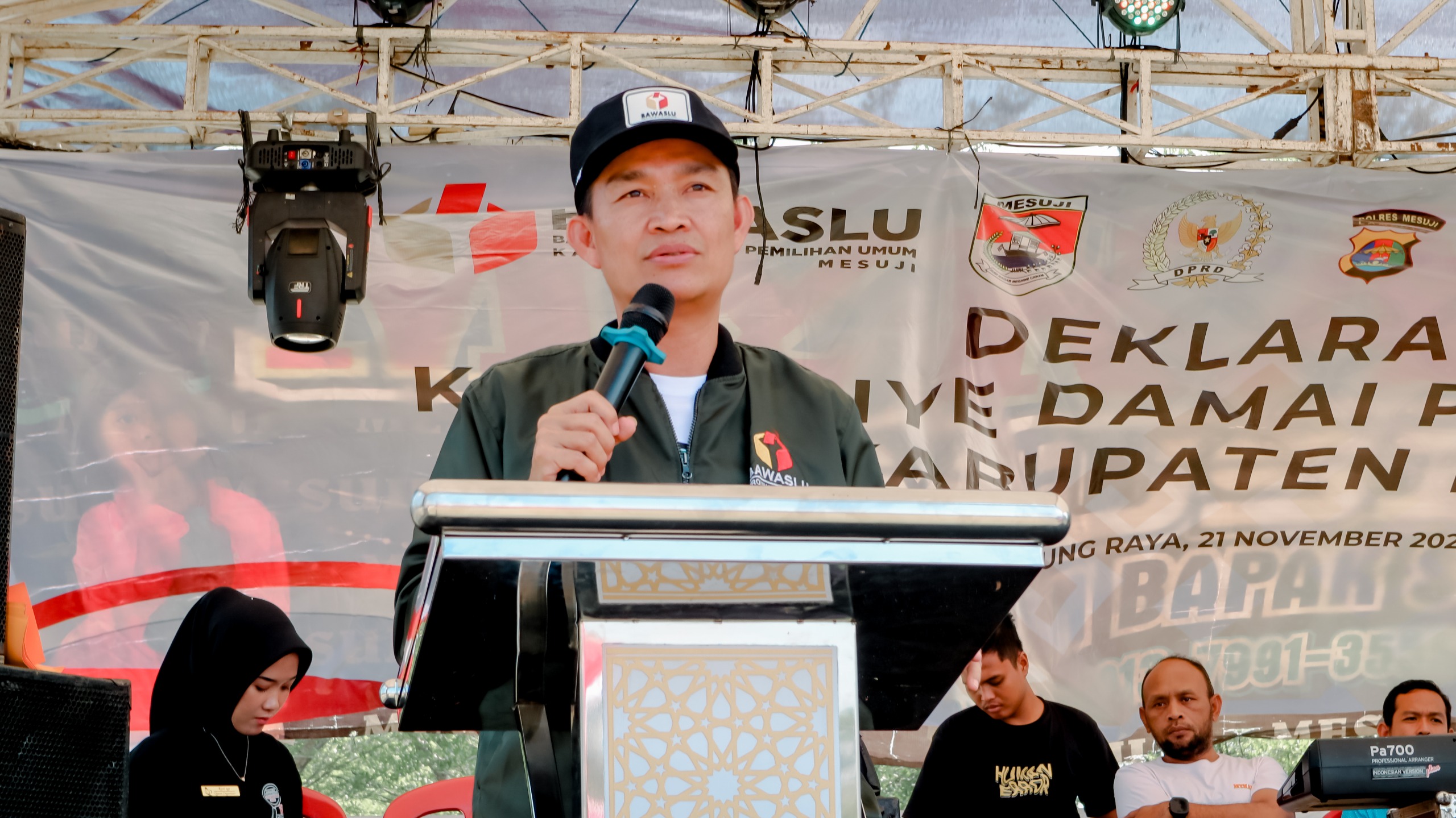 Bawaslu Gelar Deklarasi Kampanye Damai Pemilu 2024 Di Kabupaten Mesuji