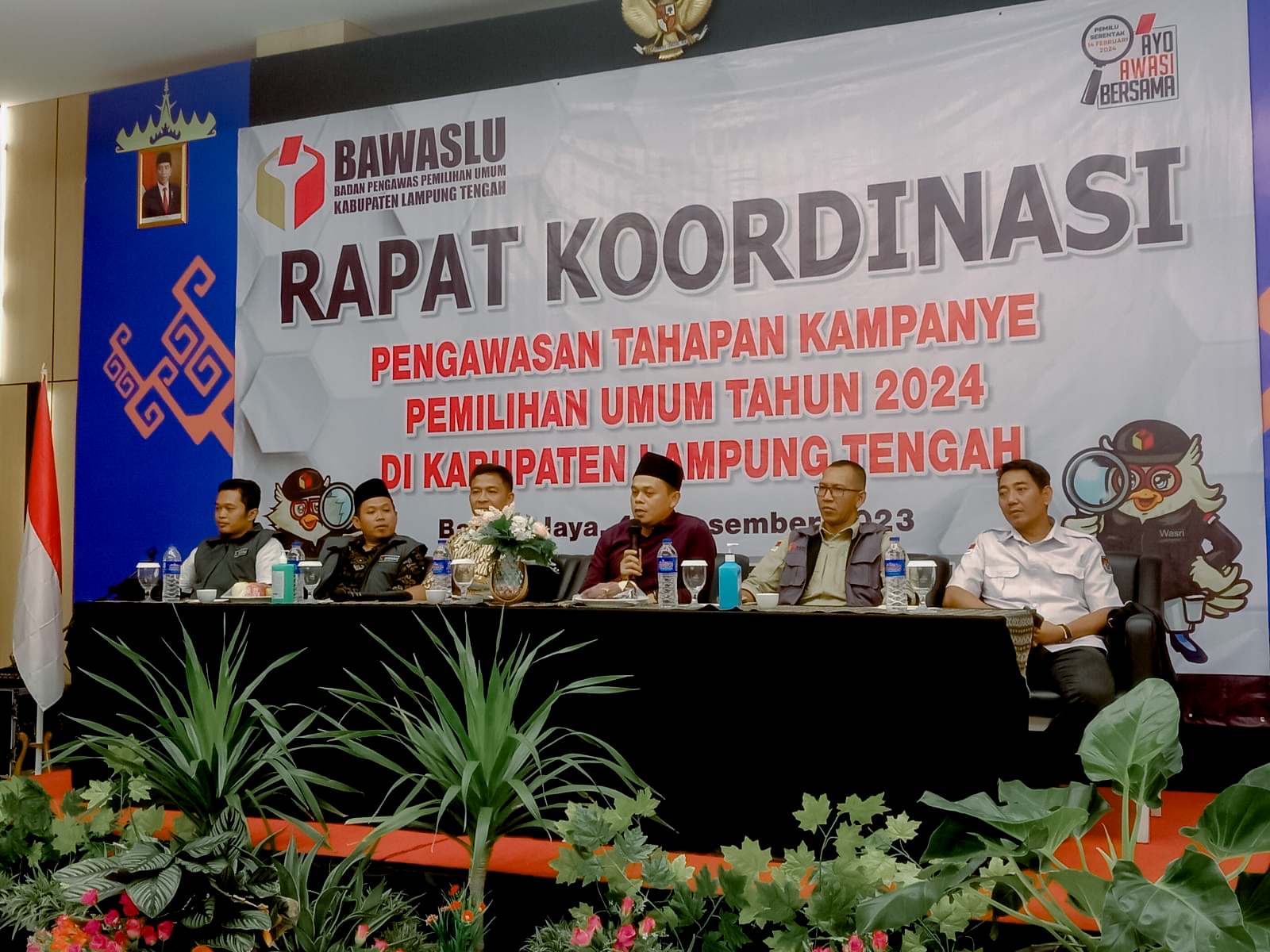Rapat Koordinasi Pengawasan Kampanye, Bawaslu Lampung Tekankan Jajaran Panwaslu Awasi Kampanye Sesuai Regulasi