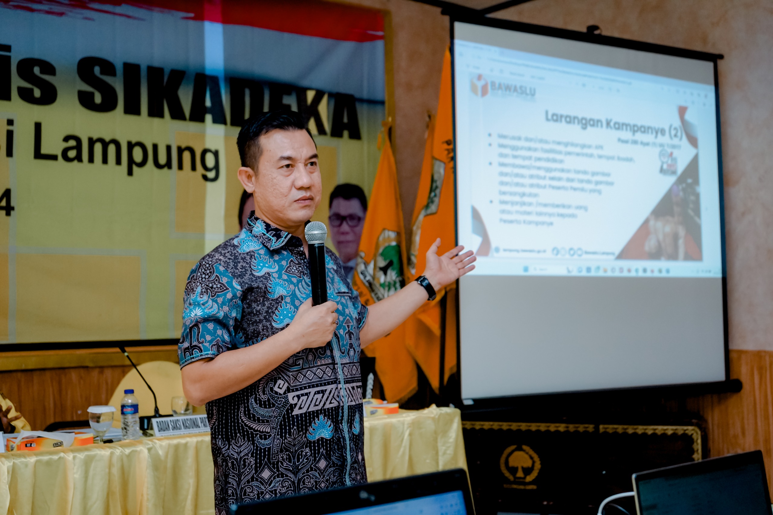 Bawaslu Lampung Ajak Peserta Pemilu Untuk Taati Aturan Saat Melaksanakan Kampanye