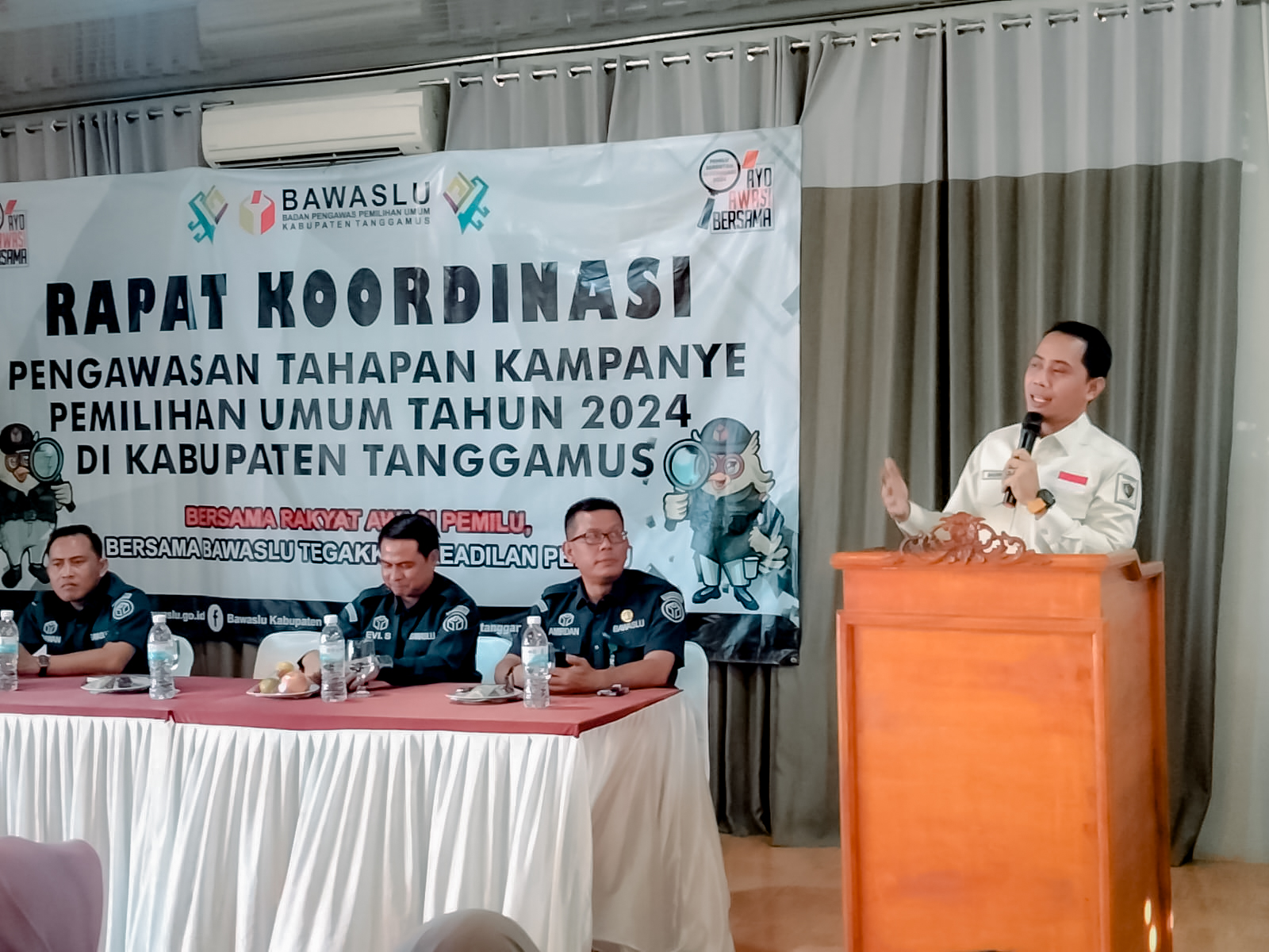 Rapat Koordinasi Pengawasan Kampanye, Bawaslu Lampung Tekankan Jajaran Panwaslu Awasi Kampanye Sesuai Regulasi