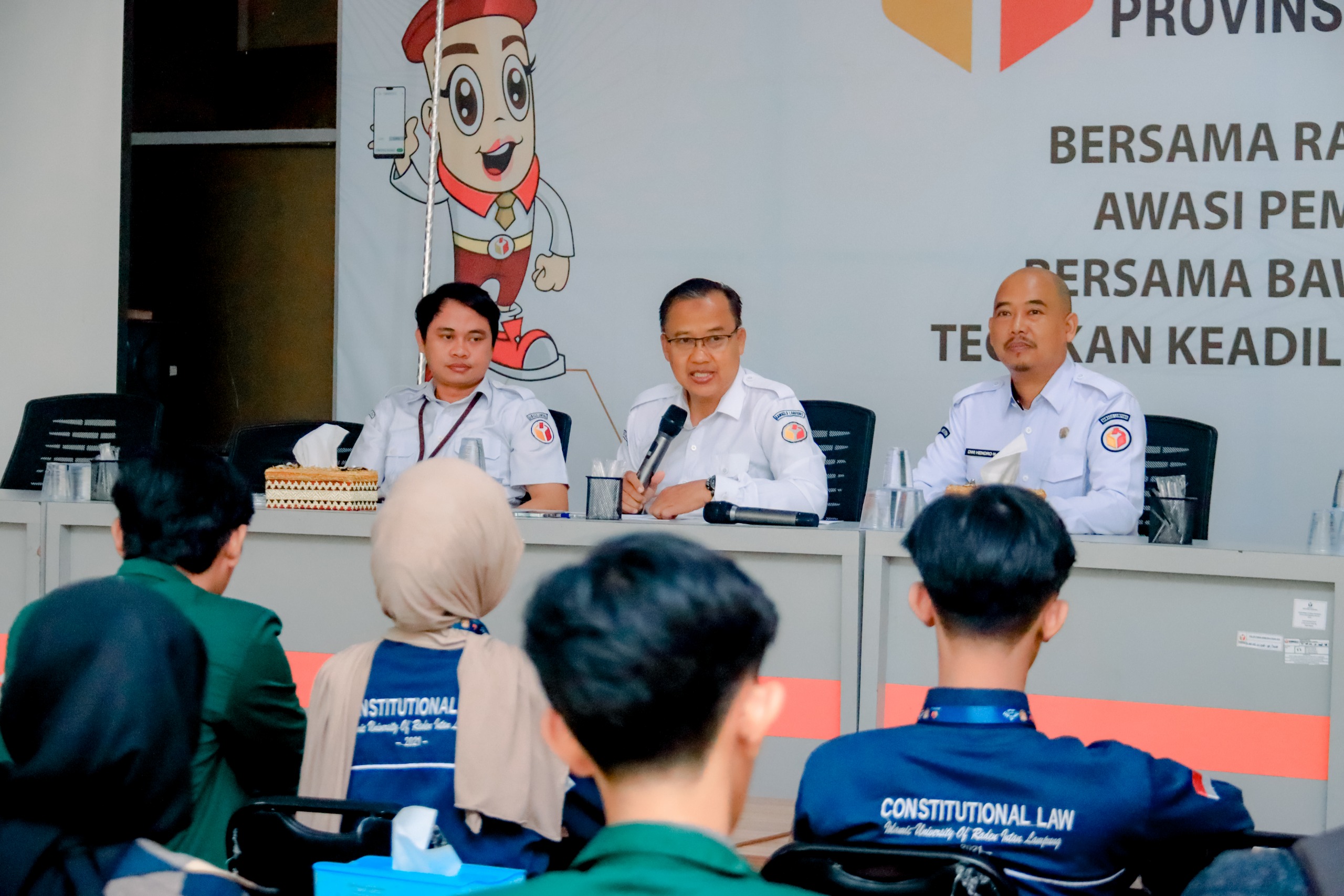 Bawaslu Lampung Terima Terima Mahasiswa Praktek Kerja Lapangan UIN Raden Intan Lampung