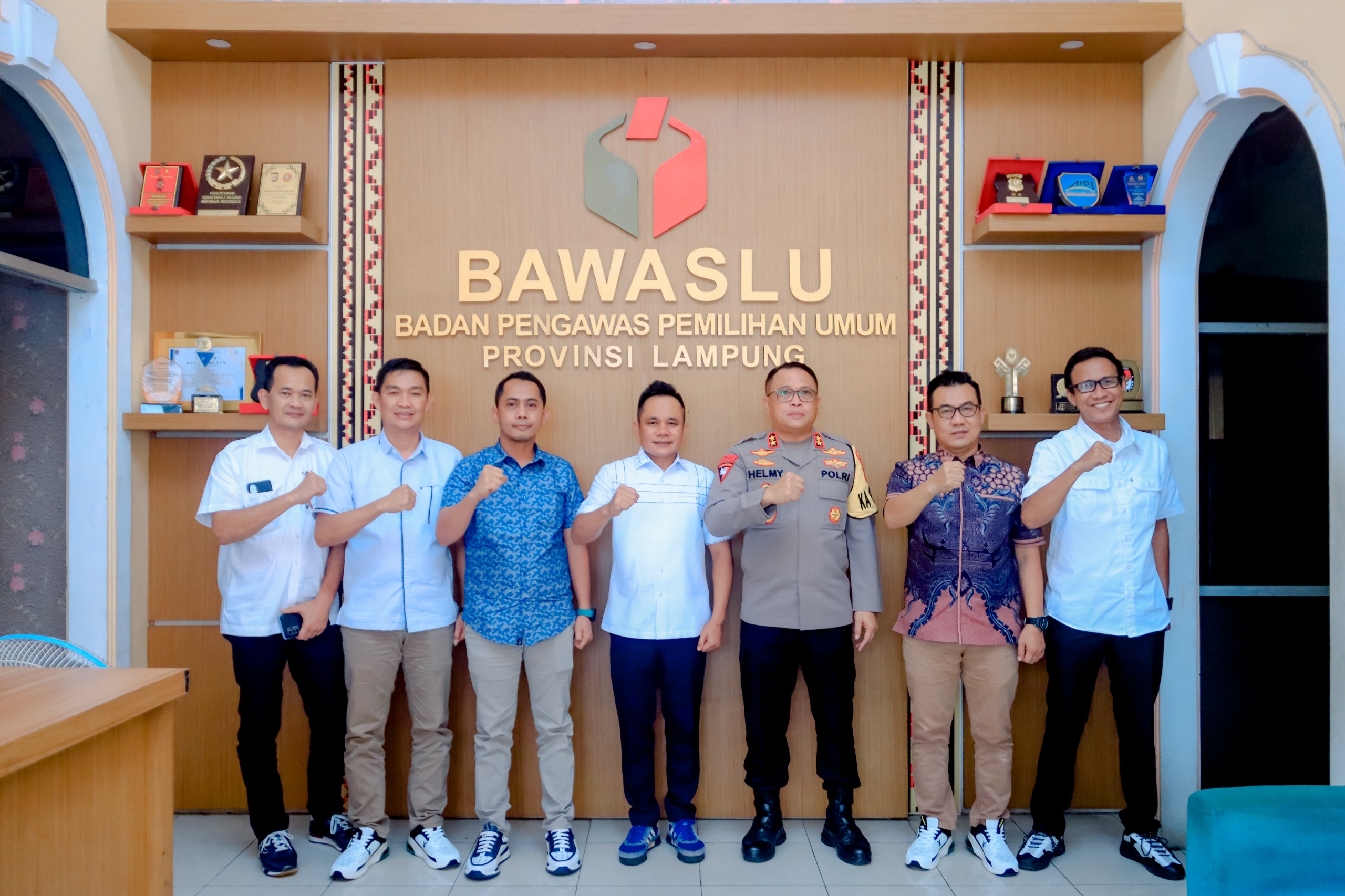 Perkuat Kolaborasi Sukseskan Pemilu, Bawaslu Lampung Menerima Kunjugan Kapolda Lampung