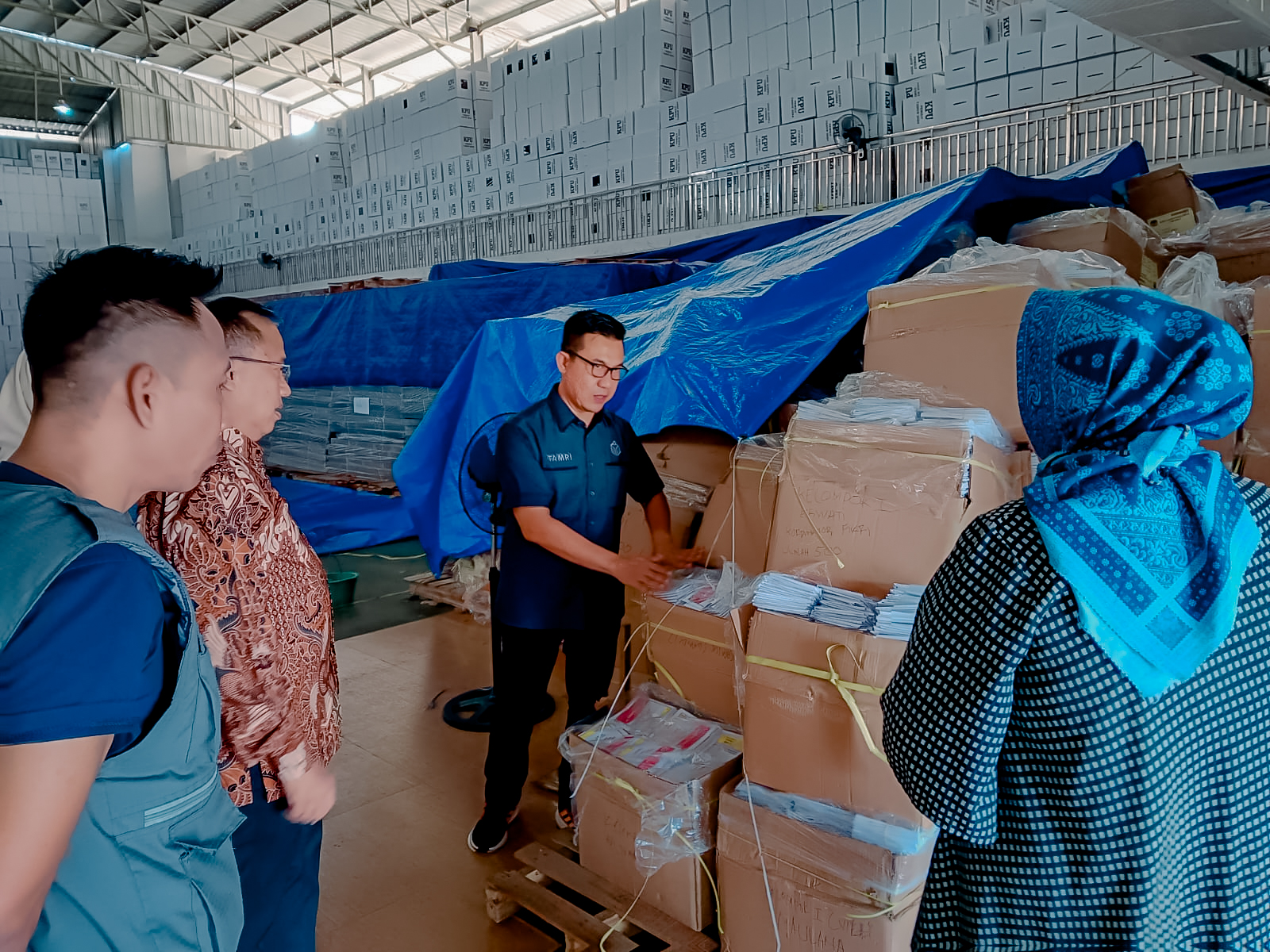 Bawaslu Lampung Lakukan Pengecekan Logistik Pemilu 2024 Di Kabupaten Lampung Tengah