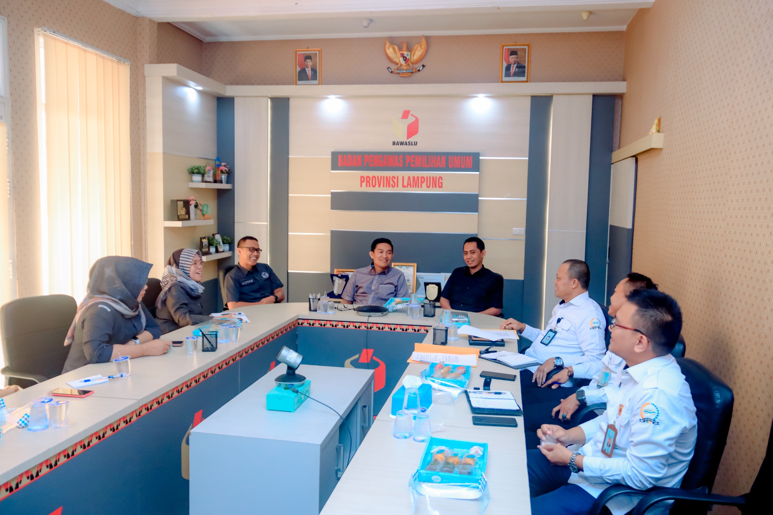 Bentuk Posko Aduan, Bawaslu Lampung Apresiasi Sekretariat DPD RI Lampung