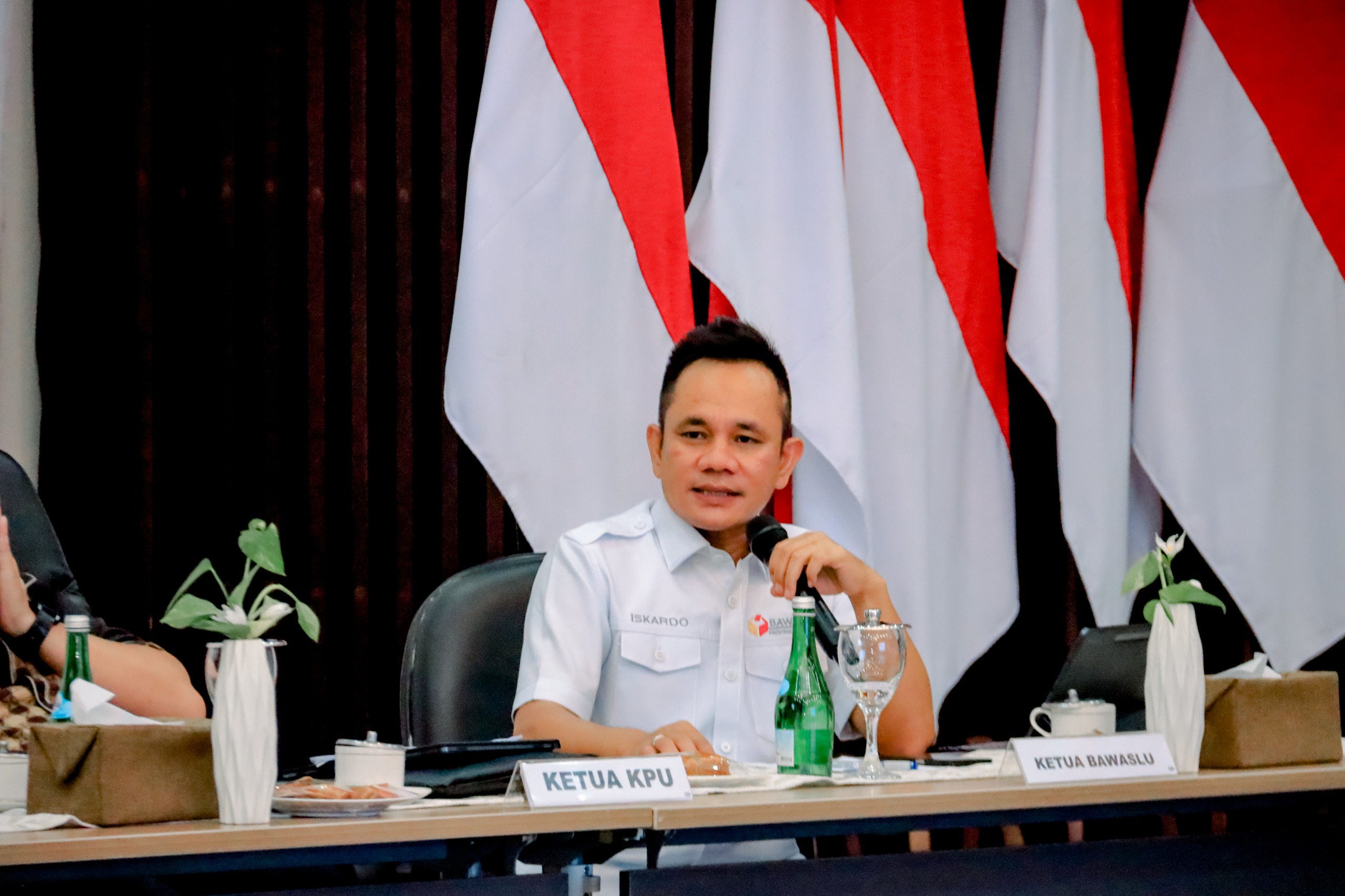 Jelang Masa Tenang Dan Pemungutan Suara, Bawaslu Lampung Hadiri Rapat Koordinasi Persiapan Pemilu dan Siaga Bencana