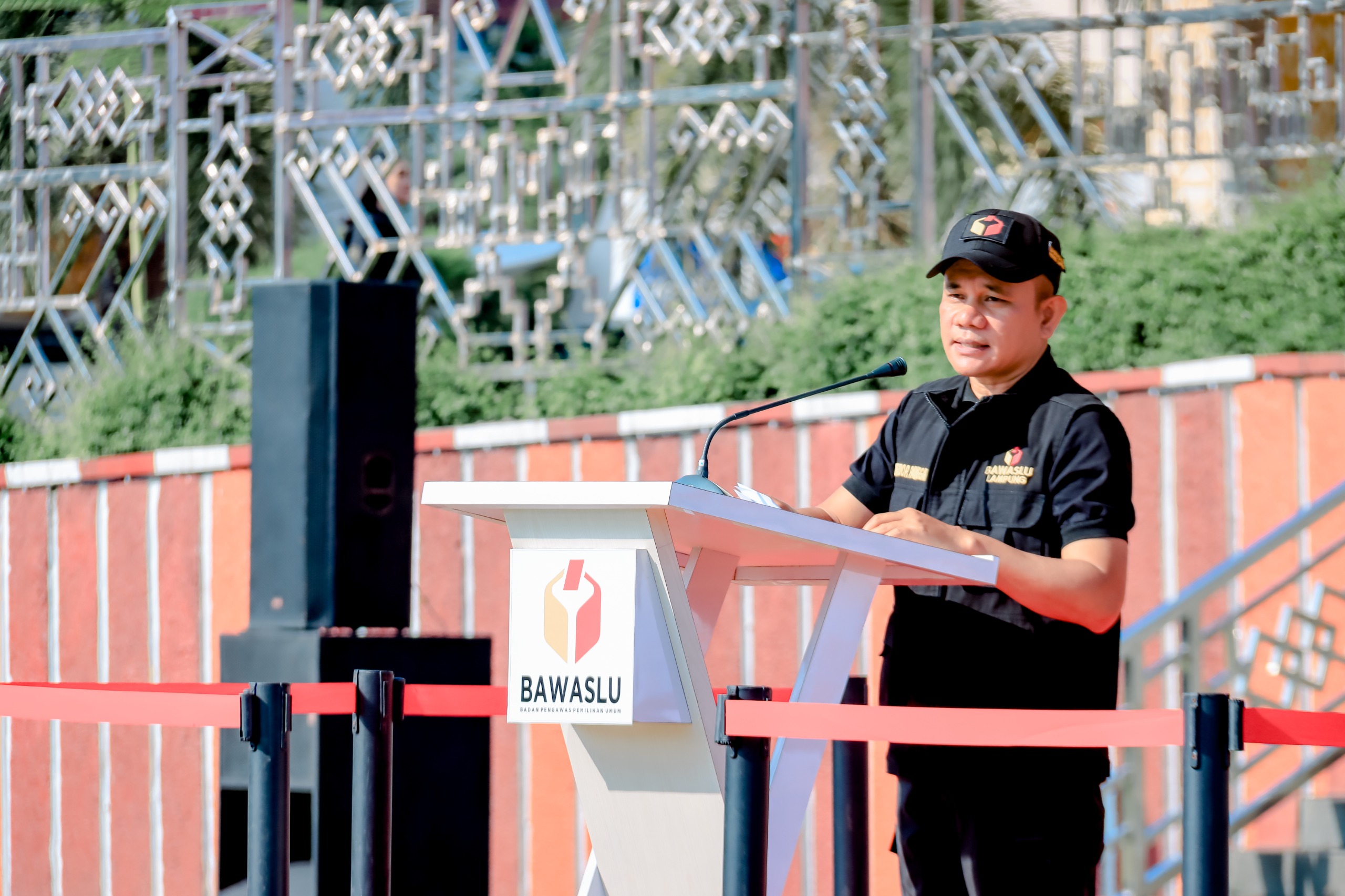 Optimalisasi Pengawasan Tahapan Masa Tenang Pemilu 2024, Bawaslu Lampung Gelar Apel Siaga Pengawasan