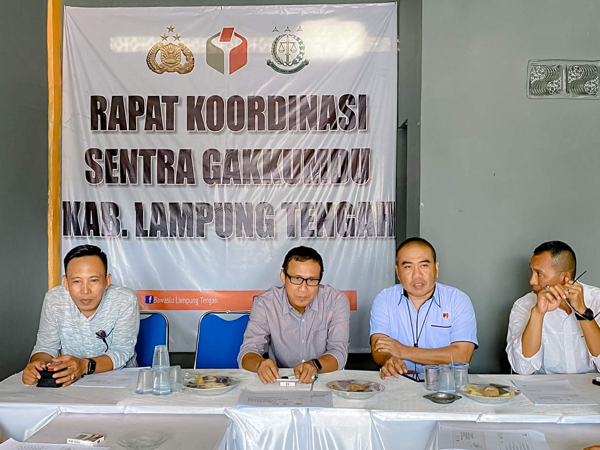 Antisipasi Penanganan Pelanggaran Saat Pemungutan Dan Penghitungan Suara, Gakkumdu Lampung Perkuat Jajaran