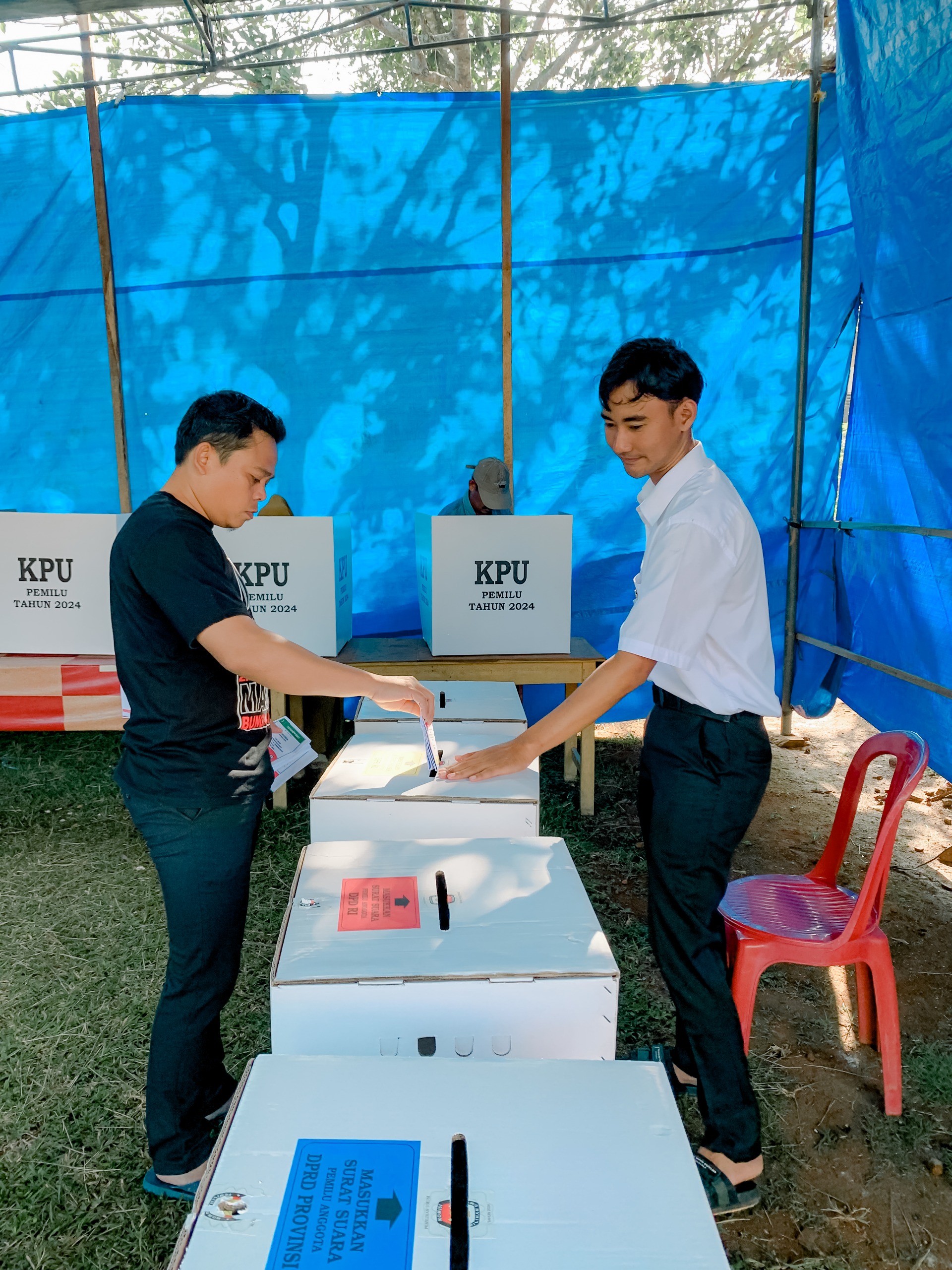 Tinjau Kebeberapa TPS, Bawaslu Lampung Sebut Proses Pemungutan Suara Pemilu 2024 Berjalan Lancar