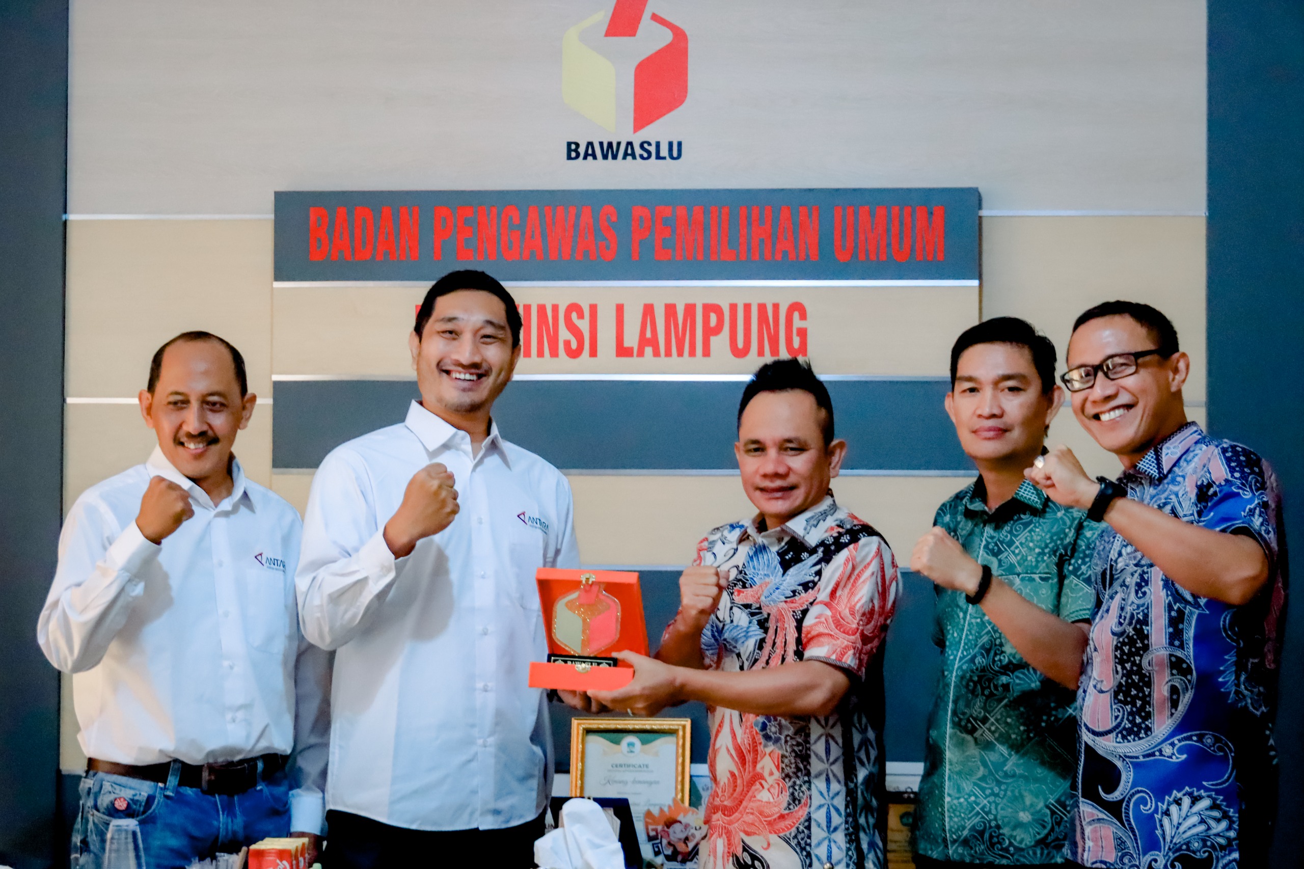 Terima Audiensi, LKBN Antara Dukung Penuh Bawaslu Lampung Dalam Mengawal Pemilu 2024