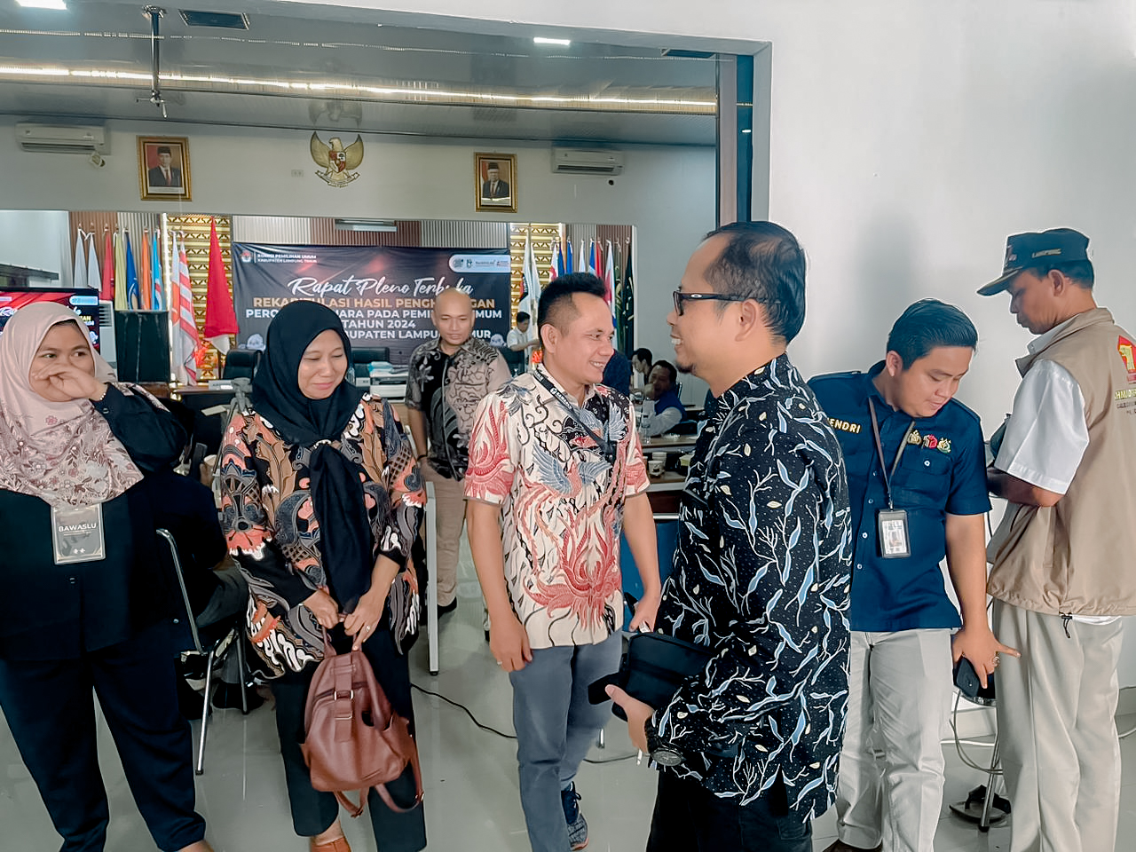 Bawaslu Lampung Awasi Proses Rekapitulasi Hasil Penghitungan Perolehan Suara Di Lampung Timur