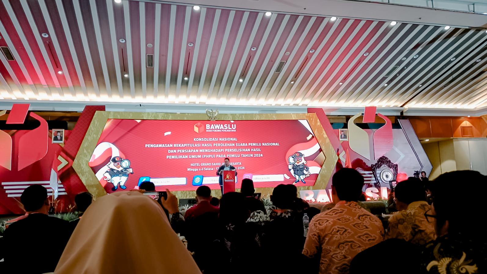 Bawaslu Lampung Hadiri Konsolnas Pengawasan Rekapitulasi Hasil Perolehan Suara Pemilu Nasional dan Persiapan Menghadapi PHPU