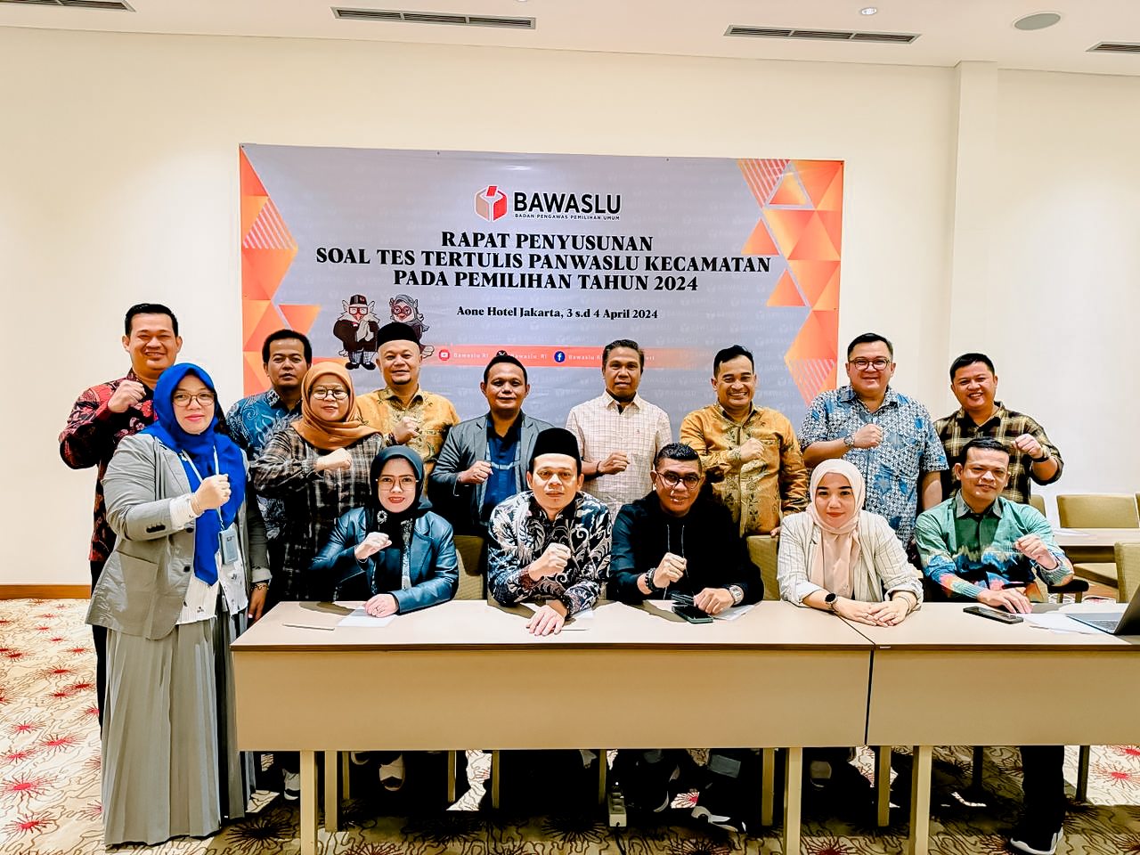 Bawaslu Lampung Hadiri Rapat Penyusunan Soal Tes Tertulis Panwaslu Kecamatan Pada Pemilihan Tahun 2024