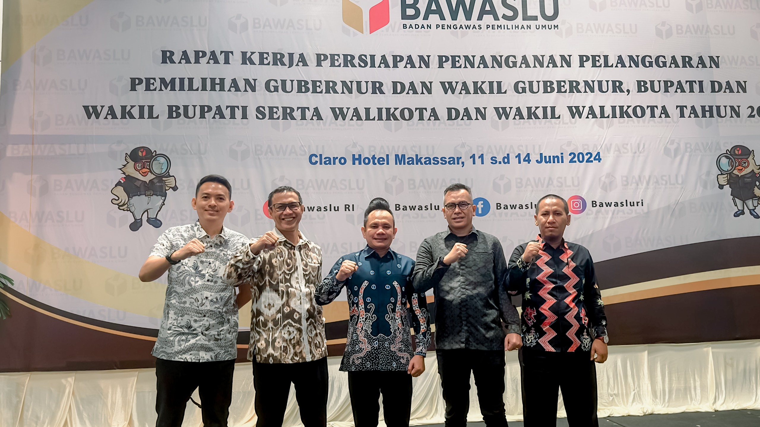 Bawaslu Lampung Hadiri Rapat Persiapan Penanganan Pelanggaran Pilkada Tahun 2024