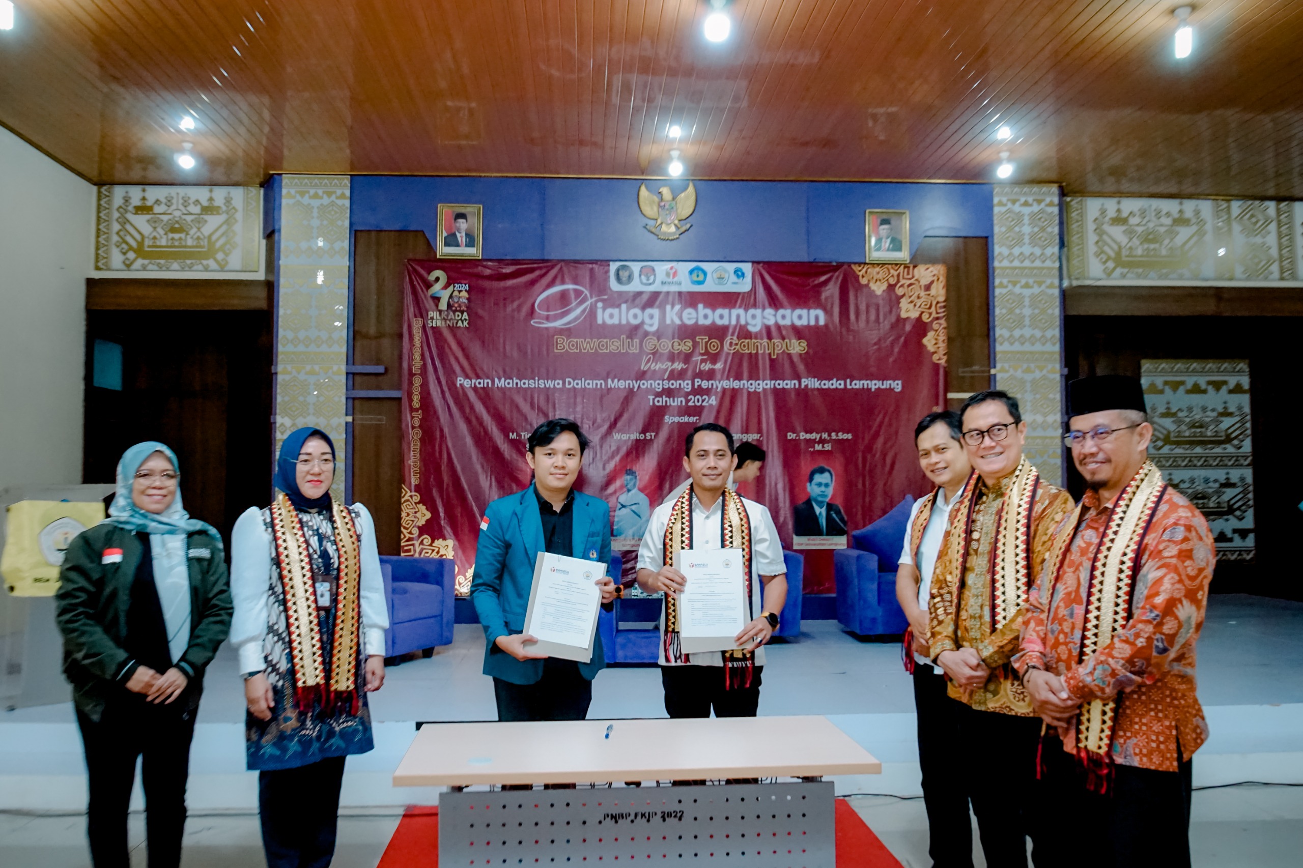 Bawaslu Lampung Dan BEM Unila Teken MoU, Ajak Mahasiswa Berperan Aktif Dalam Pengawasan Pilkada 2024