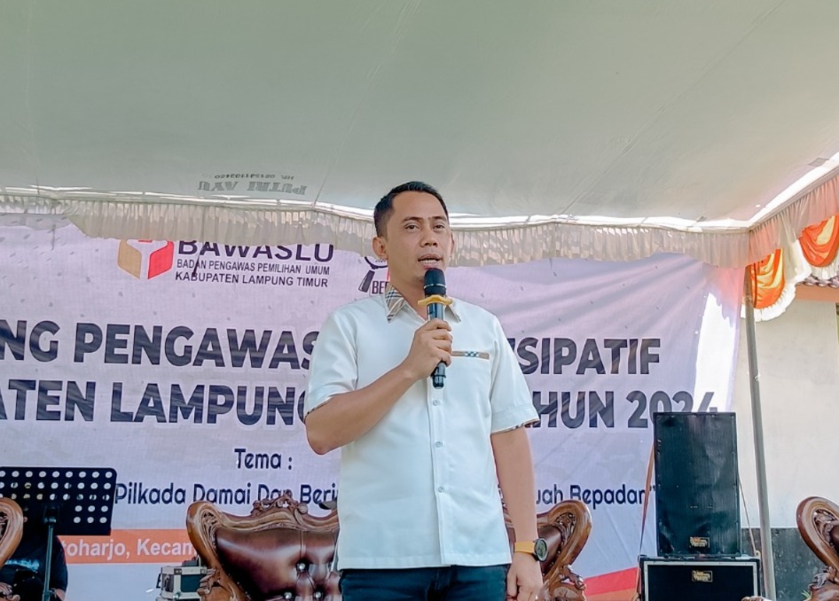 Bawaslu Deklarasi Kampung Pengawasan Partisipatif Di Lampung Timur Untuk Sukseskan Pilkada 2024
