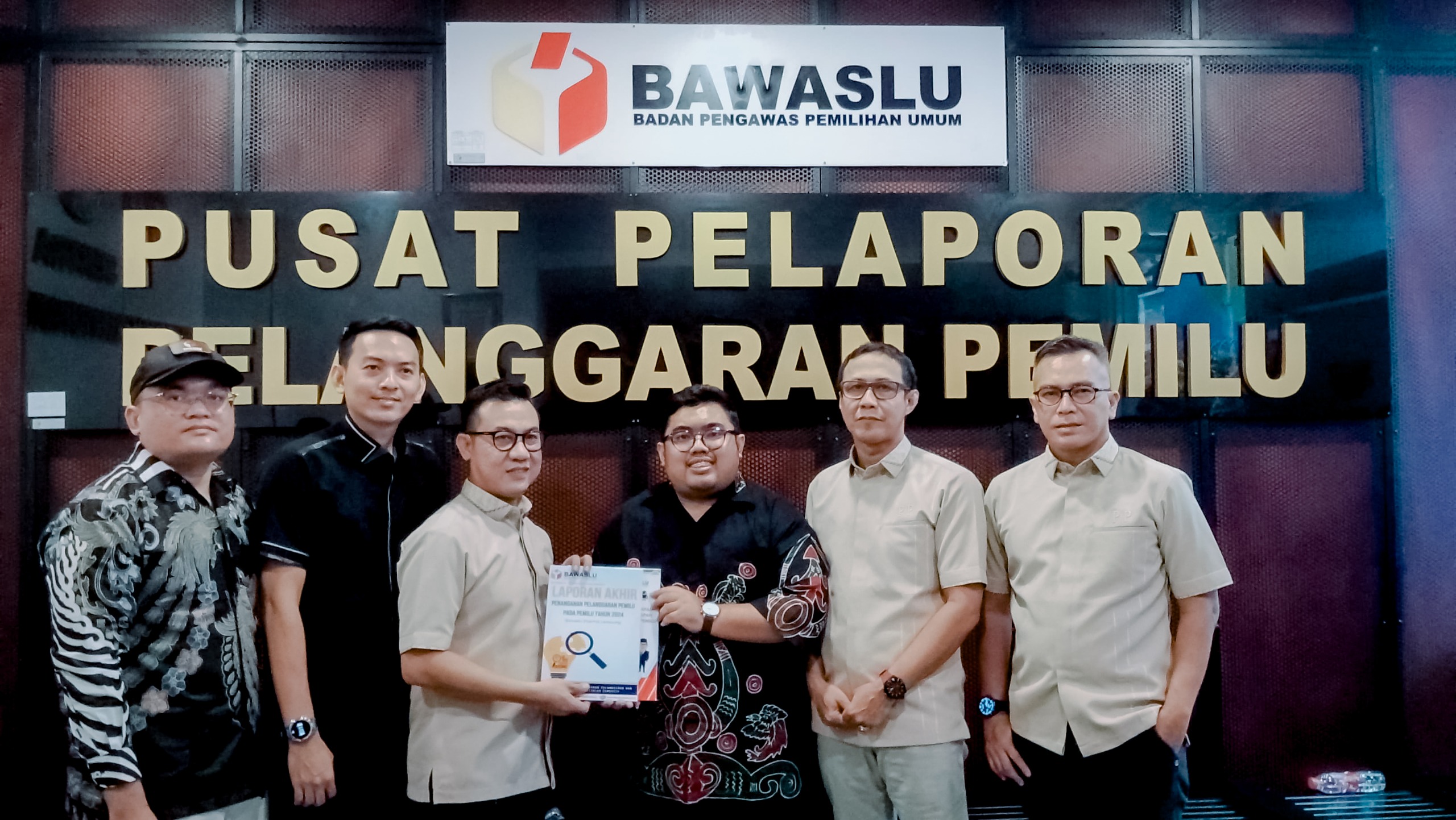 Bawaslu Lampung Dan Kabupaten/Kota Serahkan Laporan Akhir Penanganan Pelanggaran Pemilu 2024