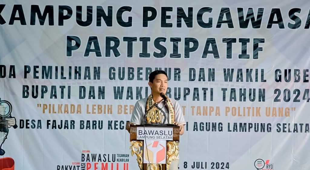[[Konferensi Pers]] Bawaslu Gelar Deklarasi Kampung Pengawasan Partisipatif Di Desa Fajar Baru Lampung Selatan