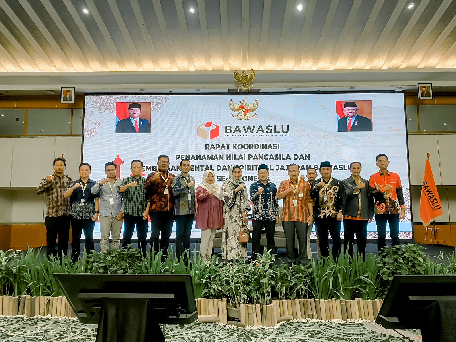 Bawaslu Provinsi Lampung Ikuti Rakor Penanaman Nilai Pancasila Dan Pembinaan Mental Spiritual