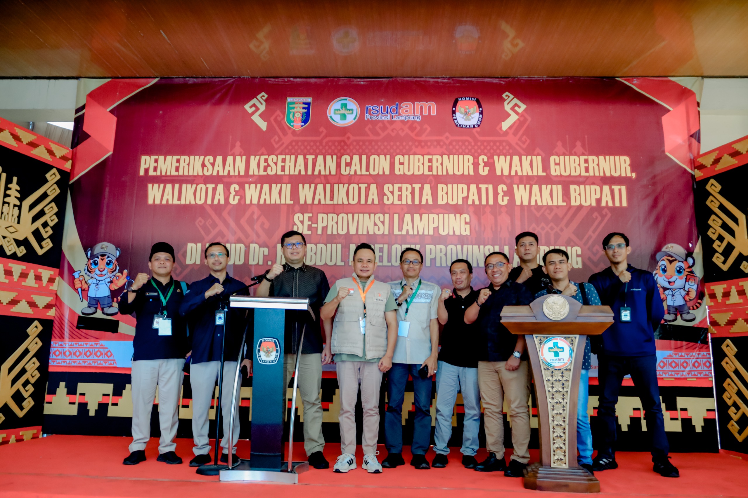 Bawaslu Lampung Pastikan Pemeriksaan Kesehatan Bapaslonkada Lampung Sesuai Prosedur