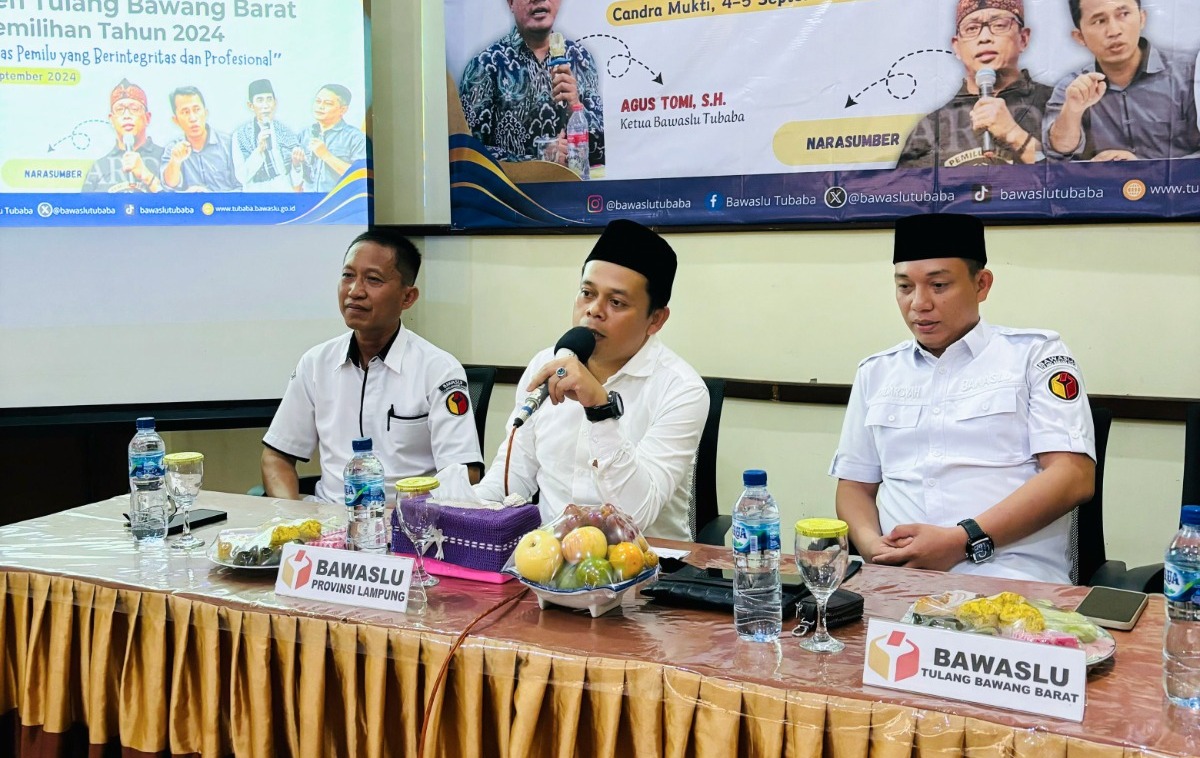 Bawaslu Lampung Ingatkan Integritas dan Solidaritas Panwascam Penting Untuk Sukseskan Pilkada 2024