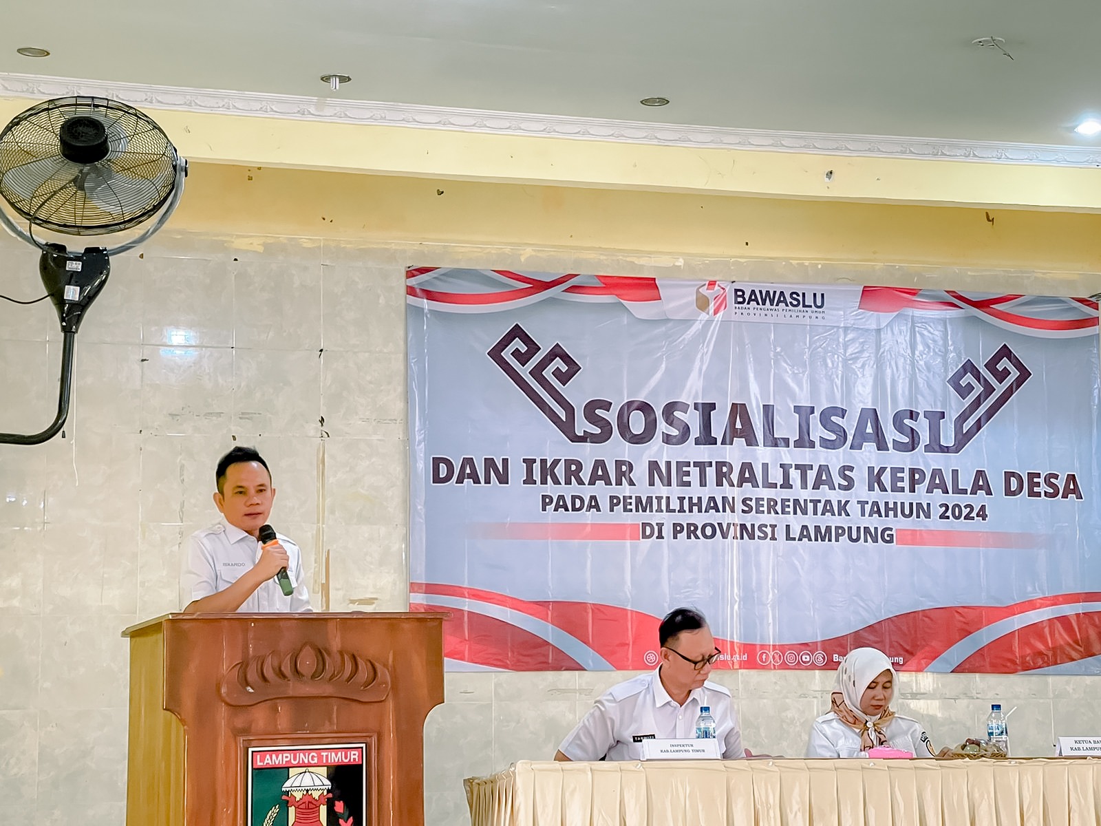 Bawaslu Lampung Tekankan Netralitas Kepala Desa Dalam Pilkada Tahun 2024 Di Lampung Timur