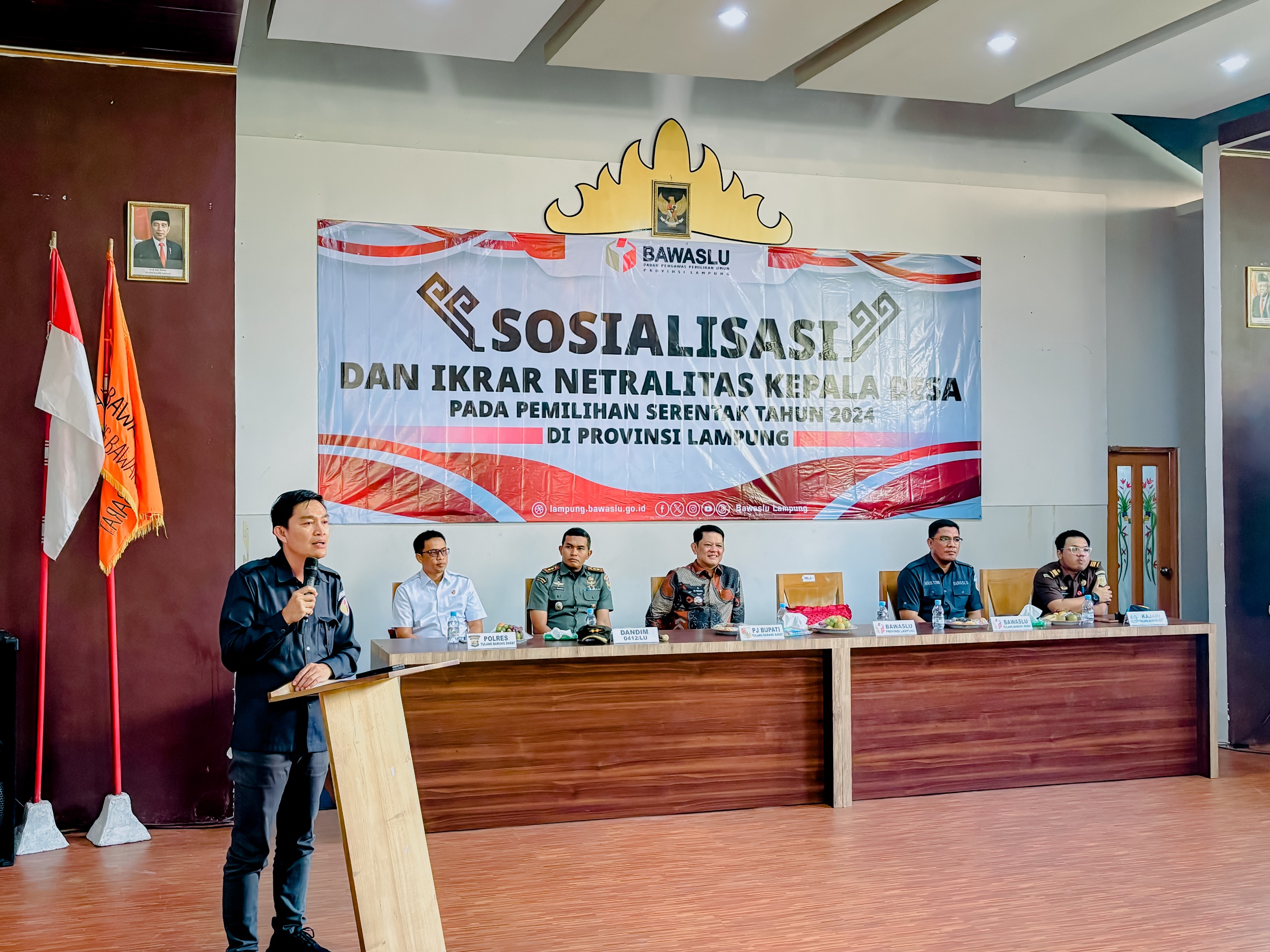 Bawaslu Lampung Tegaskan Netralitas Kepala Desa Dan ASN Pada Pilkada Serentak 2024 Di Tubaba