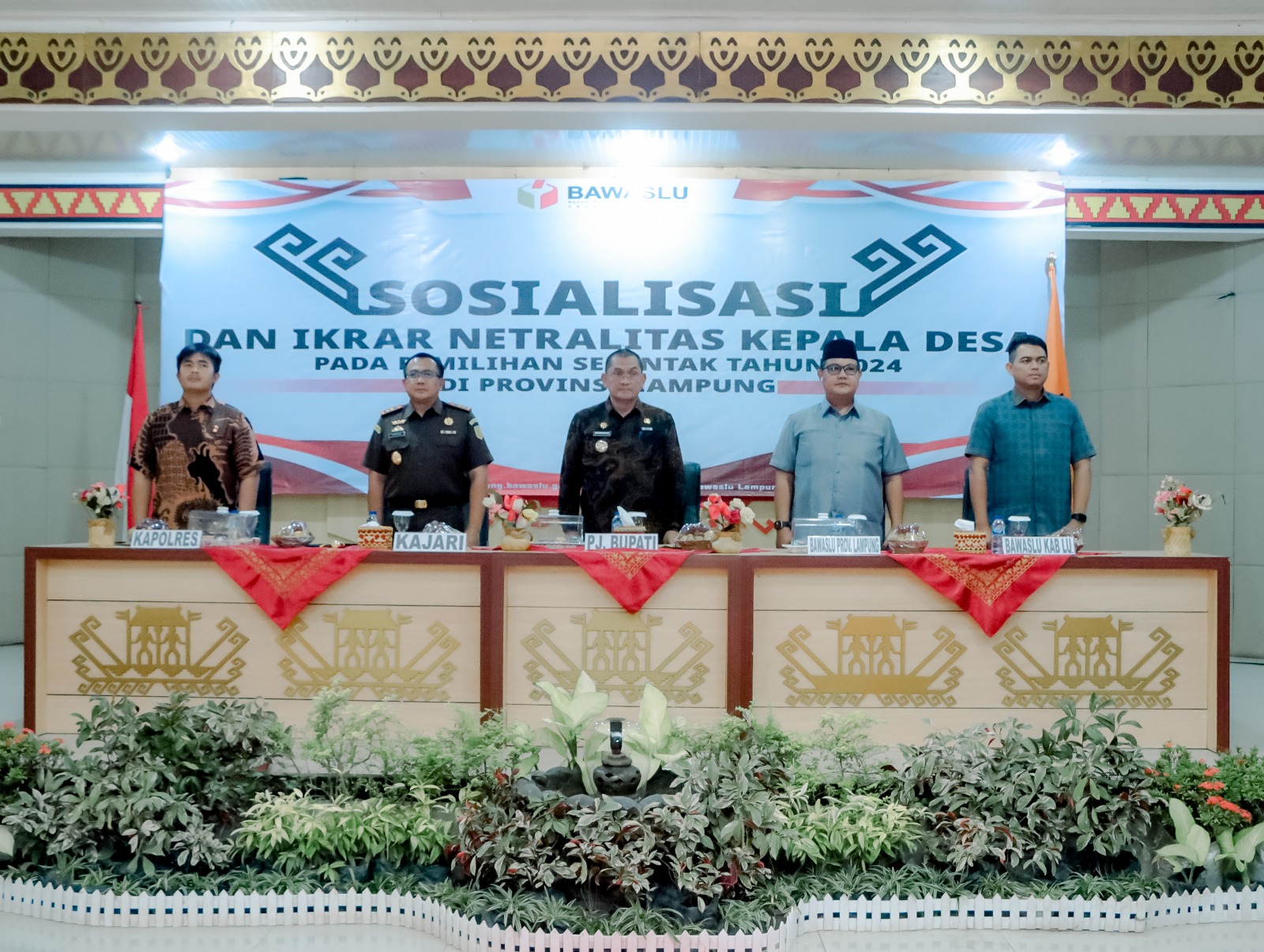 Bawaslu Lampung Ungkapkan Kepala Desa dan Lurah Memiliki Peran Strategis Dalam Menjaga Netralitas Pemilihan Serentak 2024 Di Lampung Utara