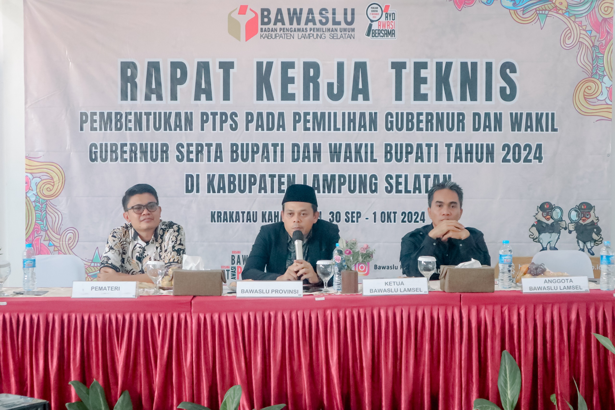 Bawaslu Gelar Rakernis Pembentukan Pengawas TPS Pemilihan 2024 Di Kabupaten Lampung Selatan
