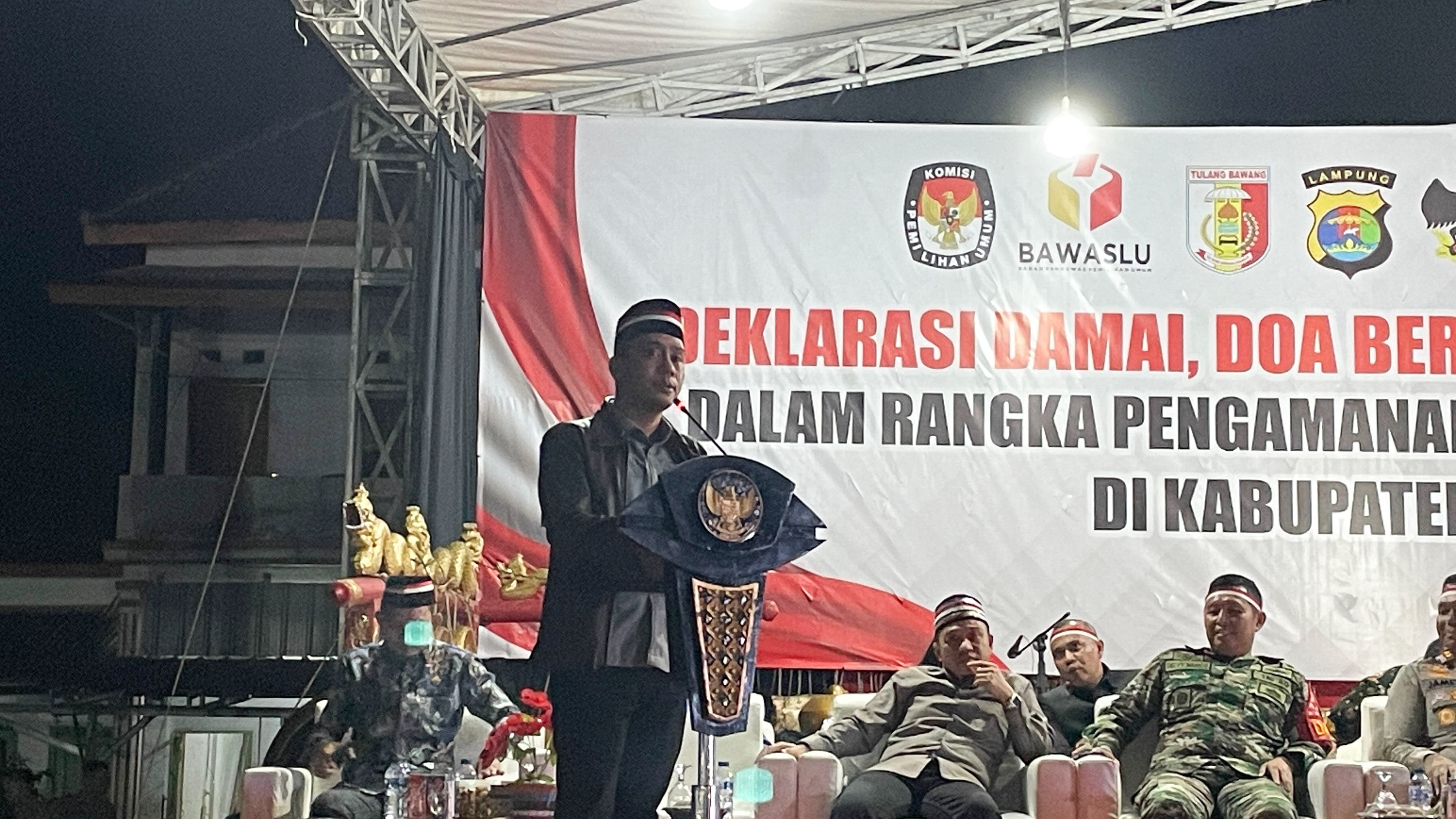 Deklarasi Damai Pilkada 2024 Kabupaten Tulang Bawang, Komitmen Bersama untuk Pemilu Aman Dan Damai