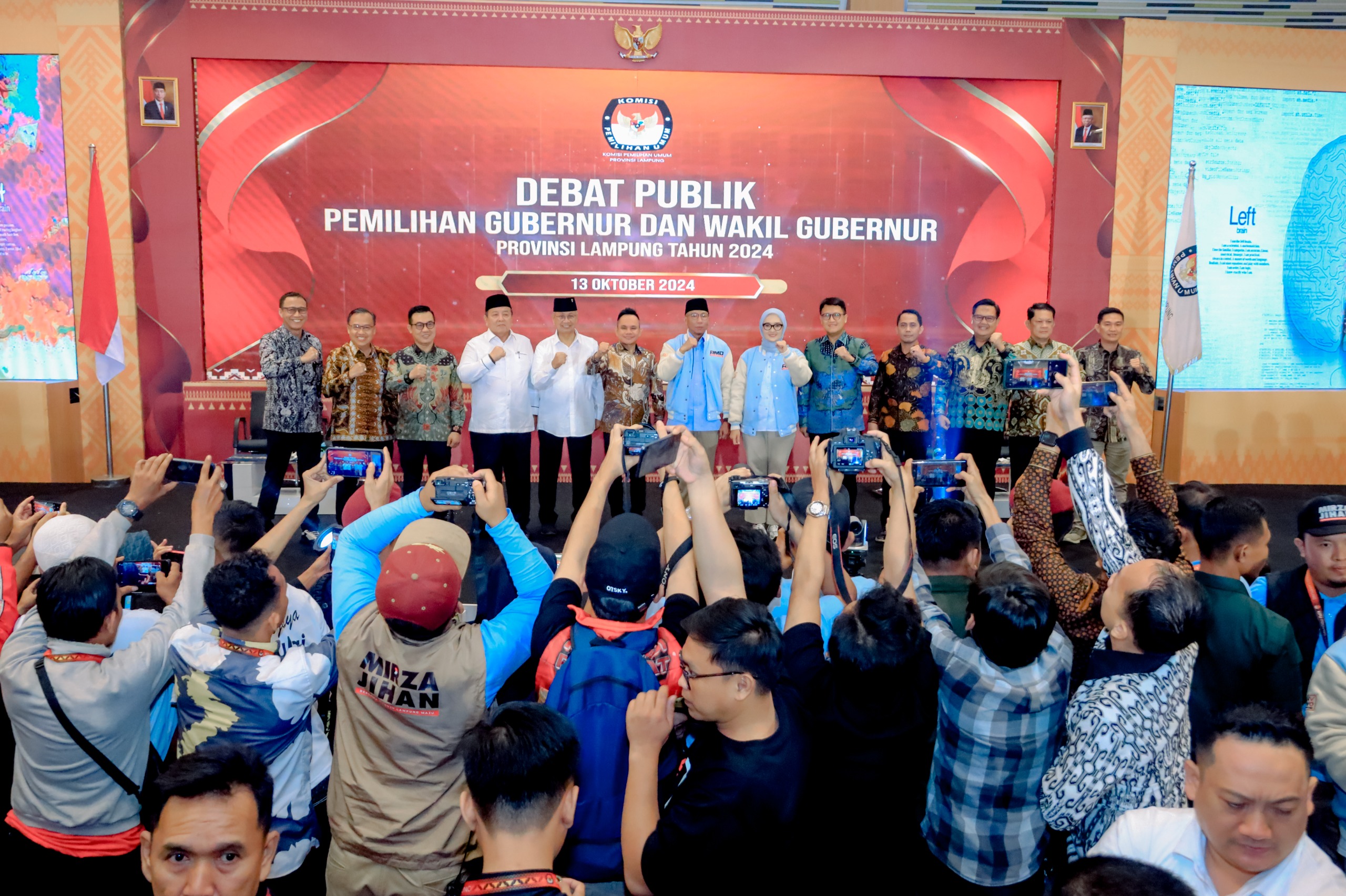 Bawaslu Awasi Debat Publik Perdana Pemilihan Gubernur Lampung Bahas Infrastruktur Dan Ekonomi